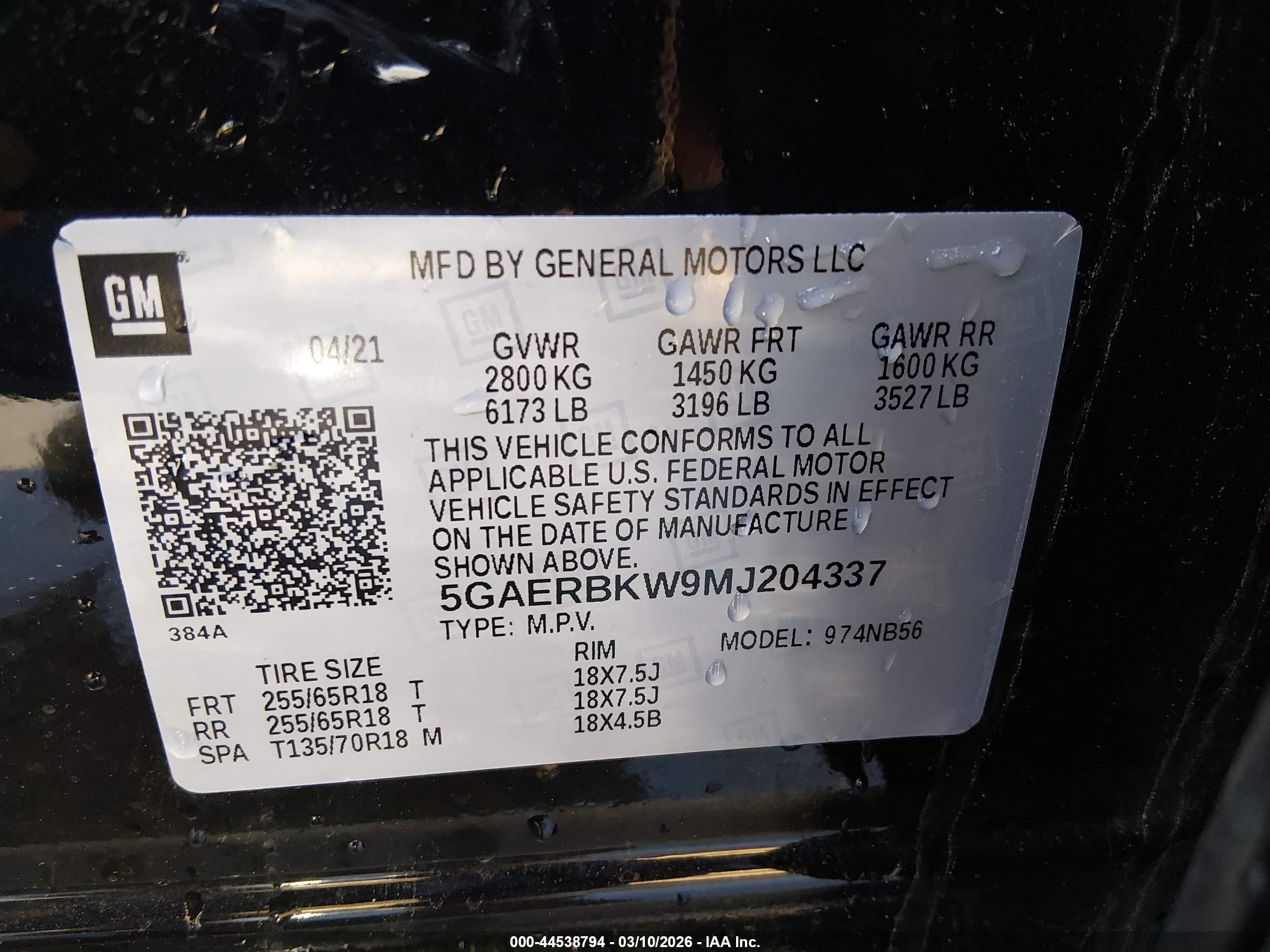 BUICK ENCLAVE image 9