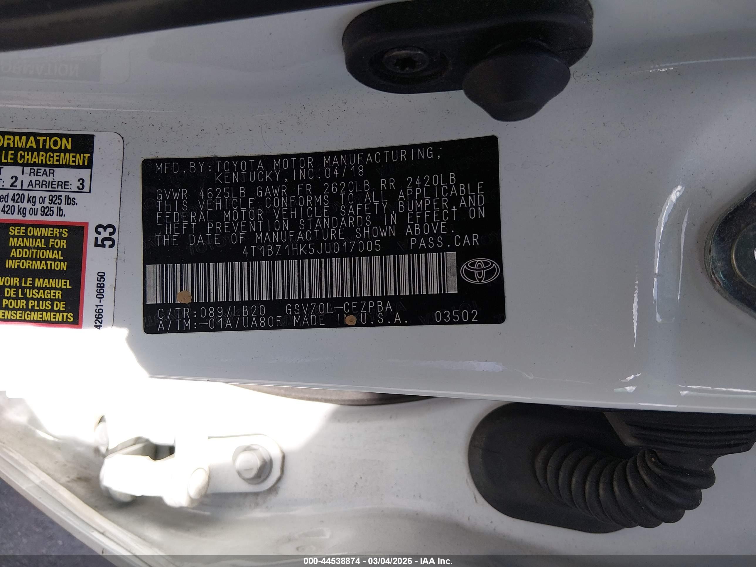 TOYOTA CAMRY image 9