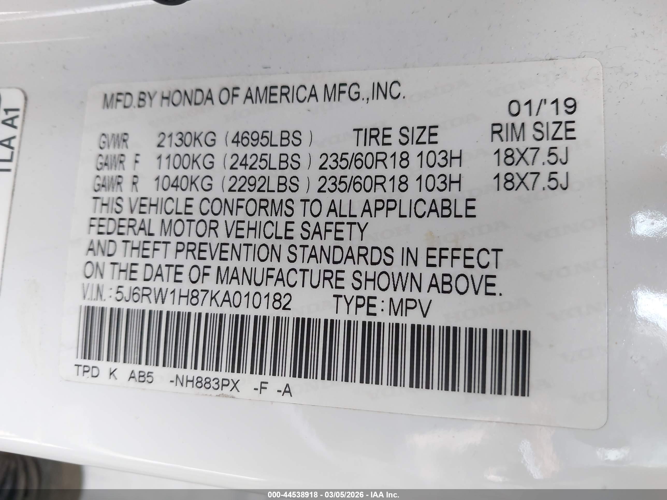HONDA CR-V image 9