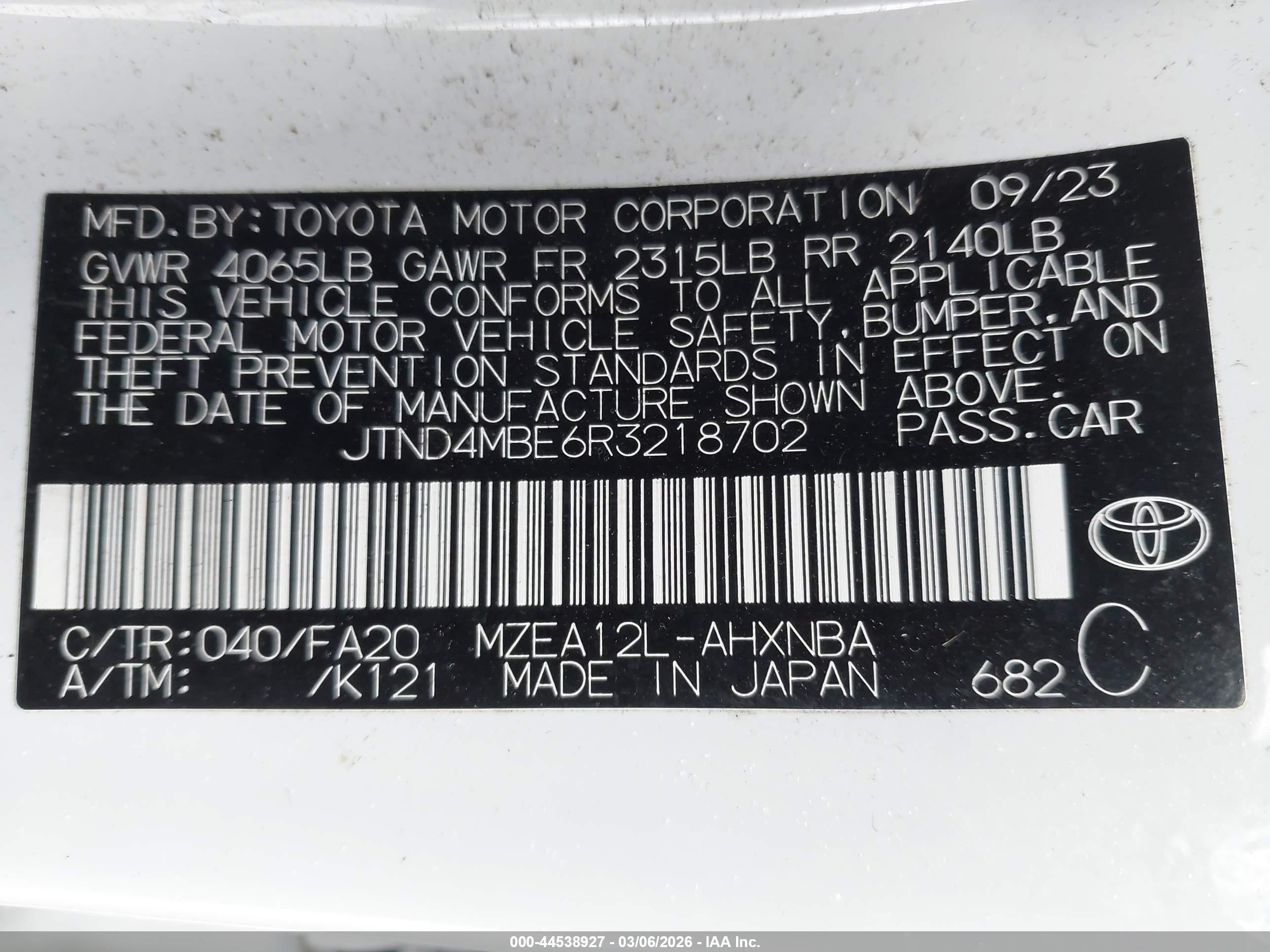 TOYOTA COROLLA image 9