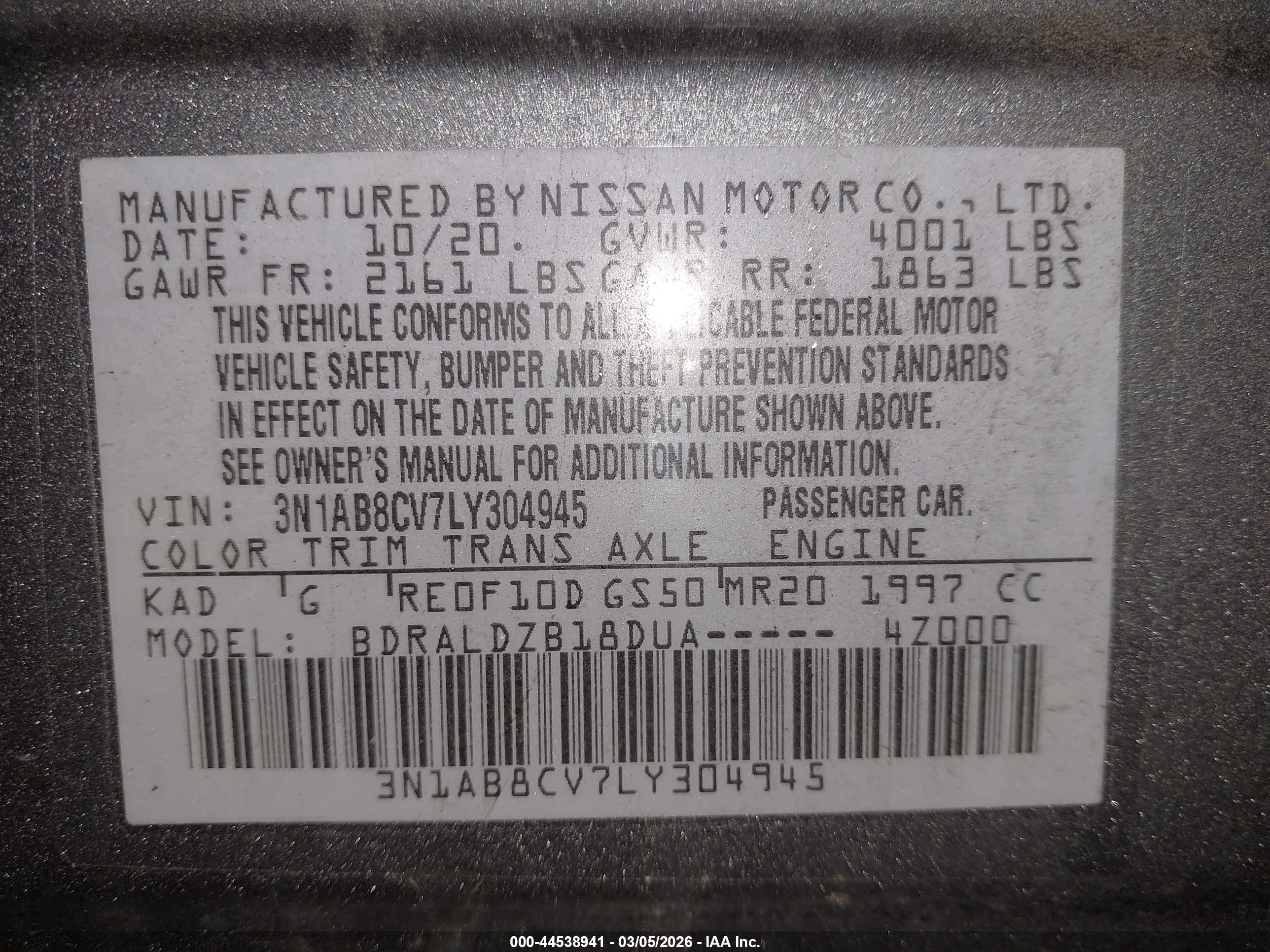 NISSAN SENTRA image 9