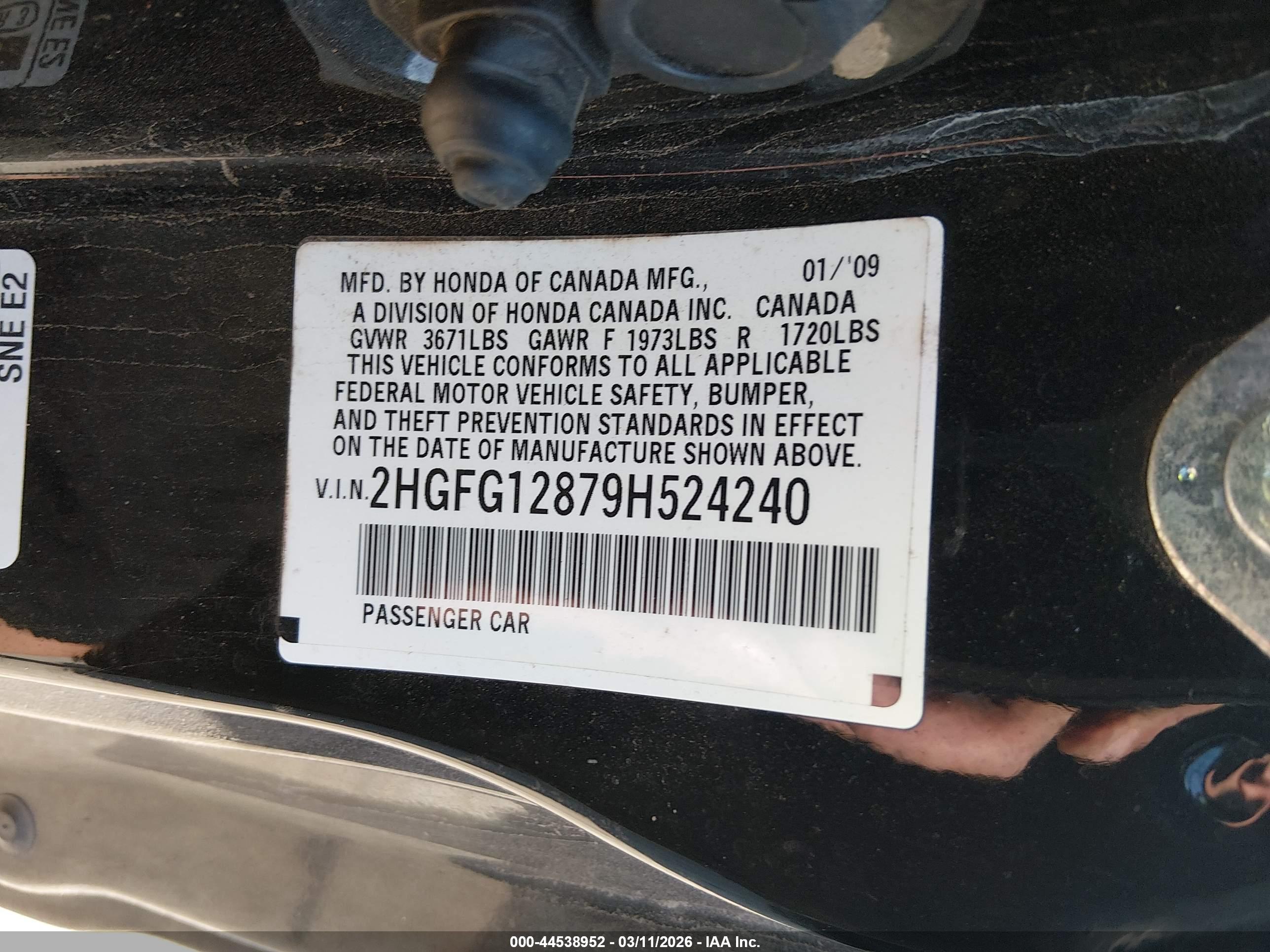 HONDA CIVIC image 9