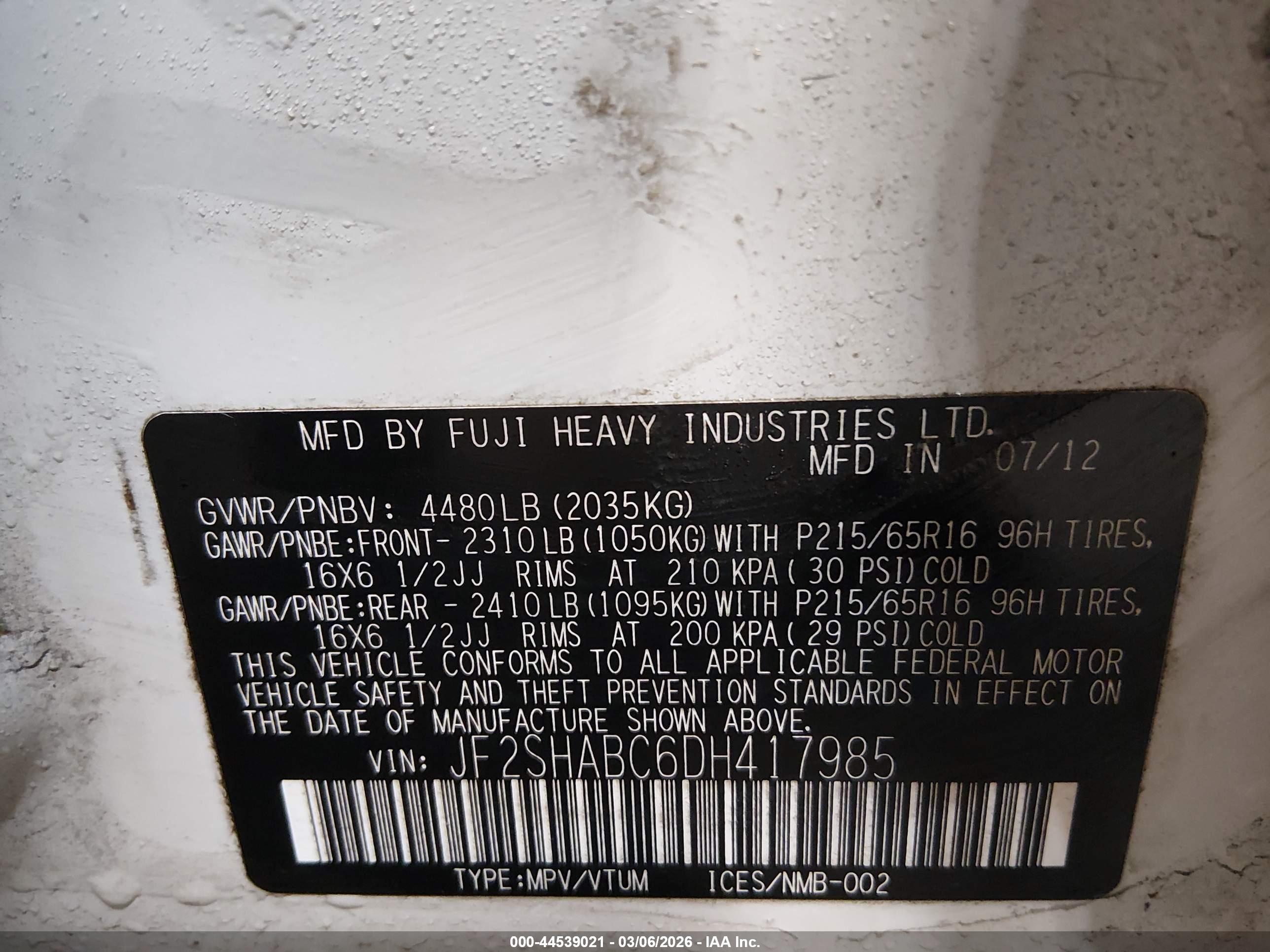 SUBARU FORESTER image 9