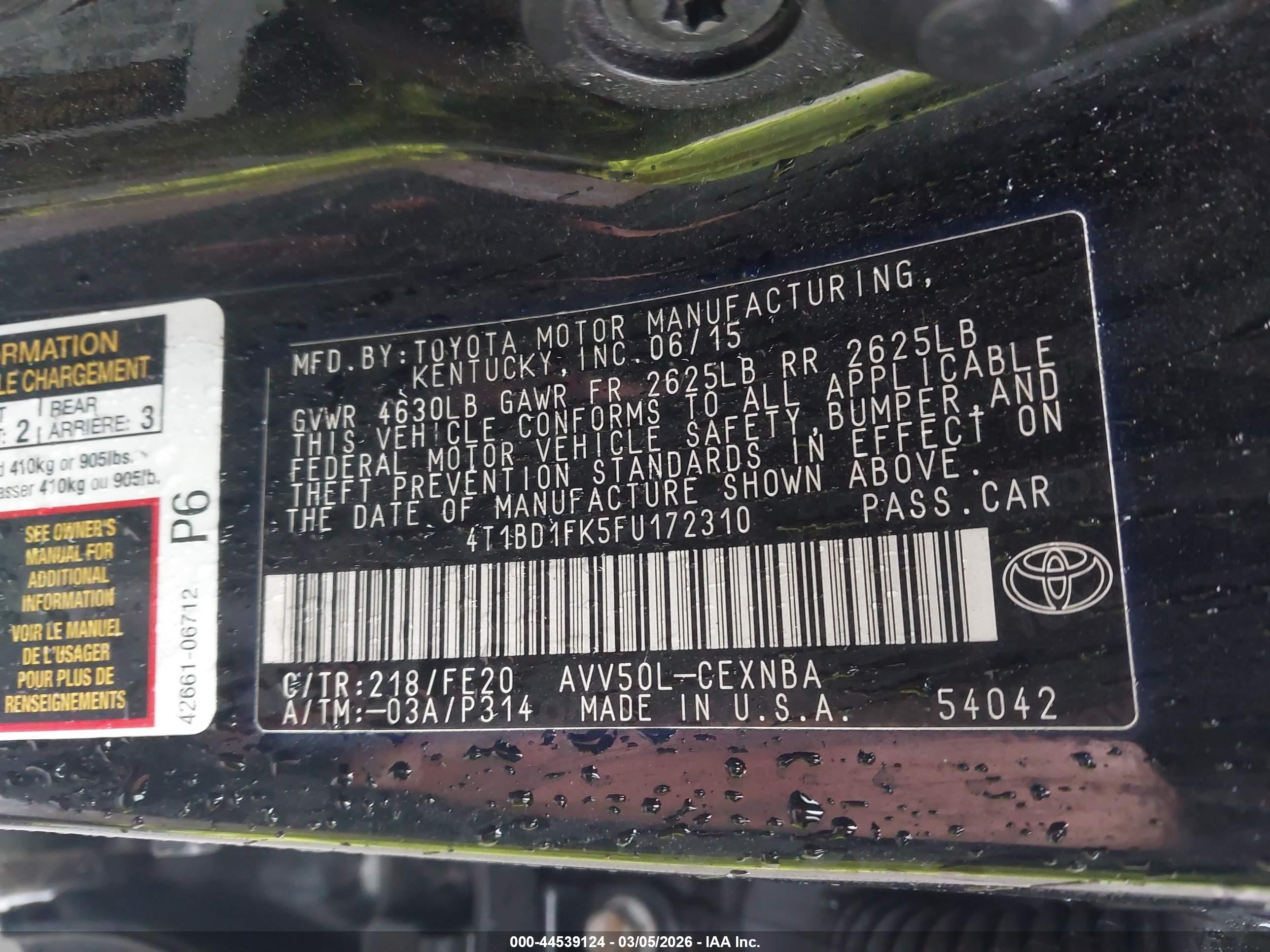 TOYOTA CAMRY image 9