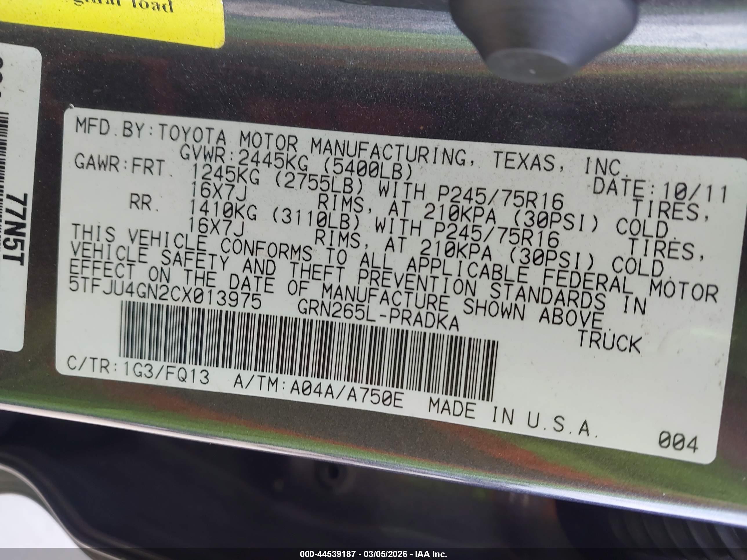 TOYOTA TACOMA image 9