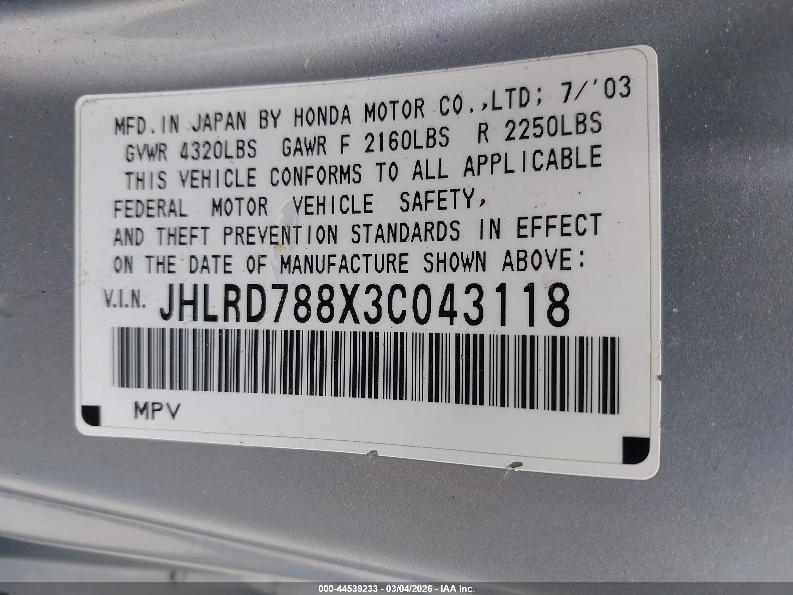 HONDA CR-V image 9