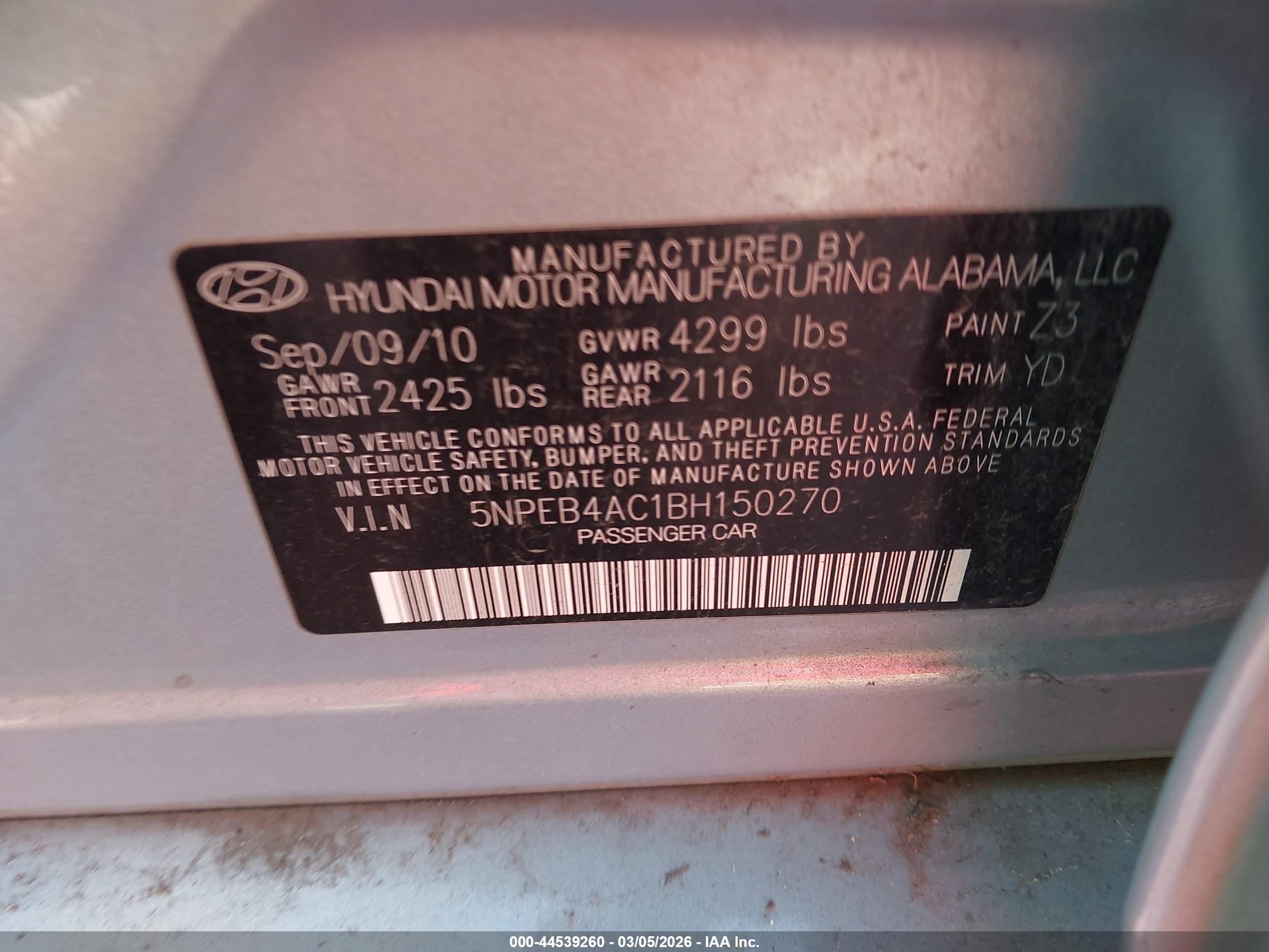 HYUNDAI SONATA image 9