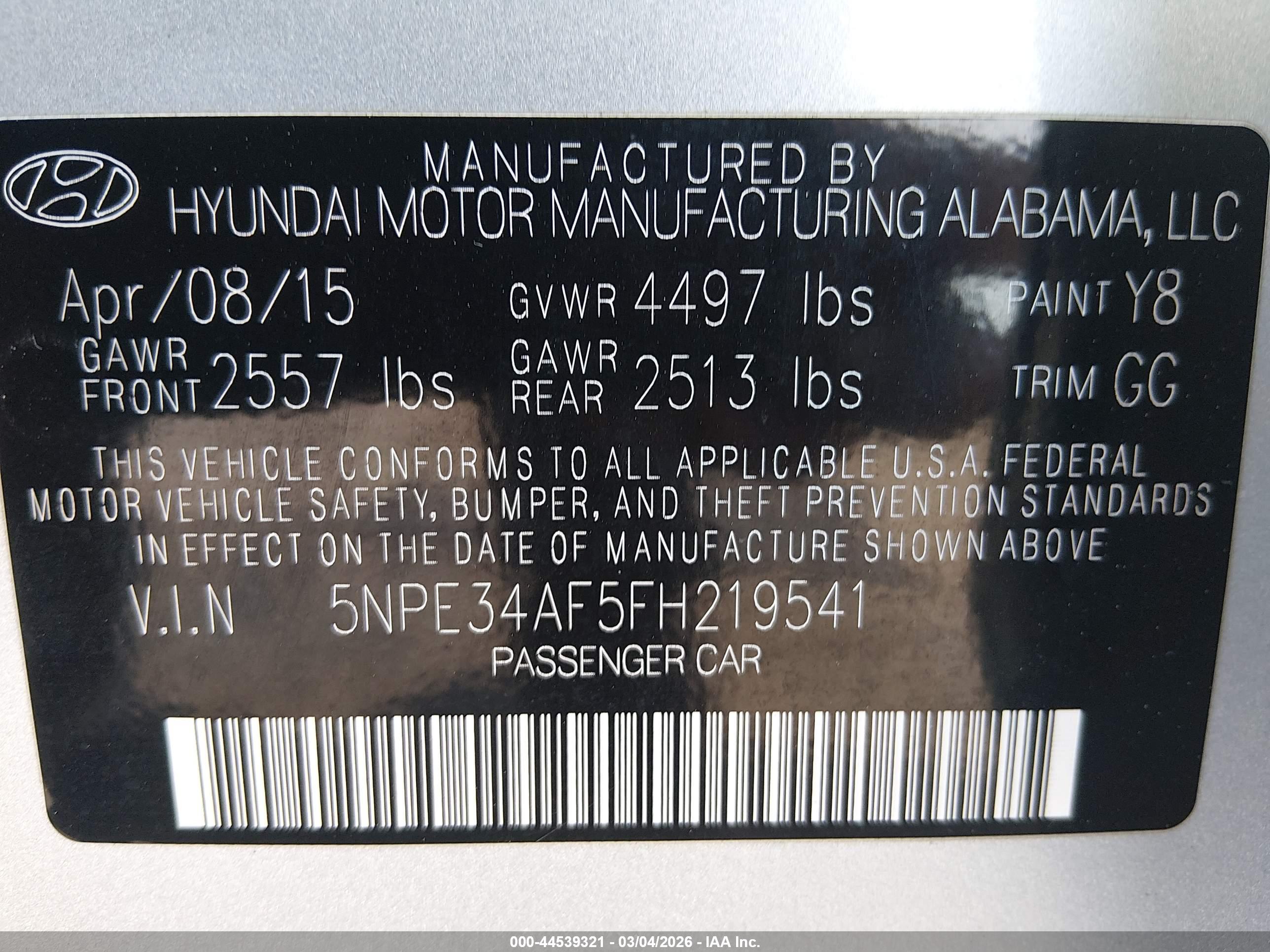 HYUNDAI SONATA image 9