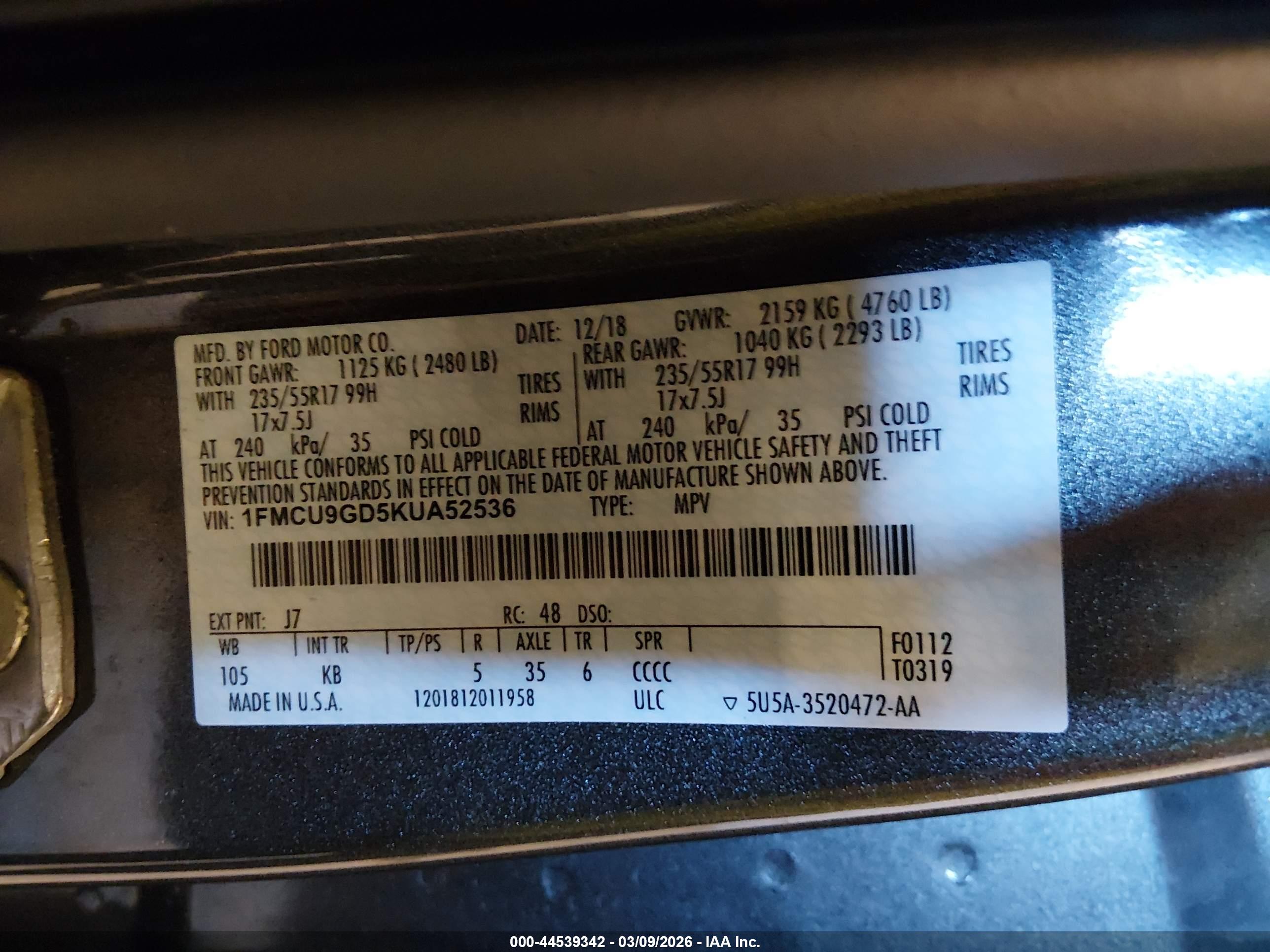 FORD ESCAPE image 9