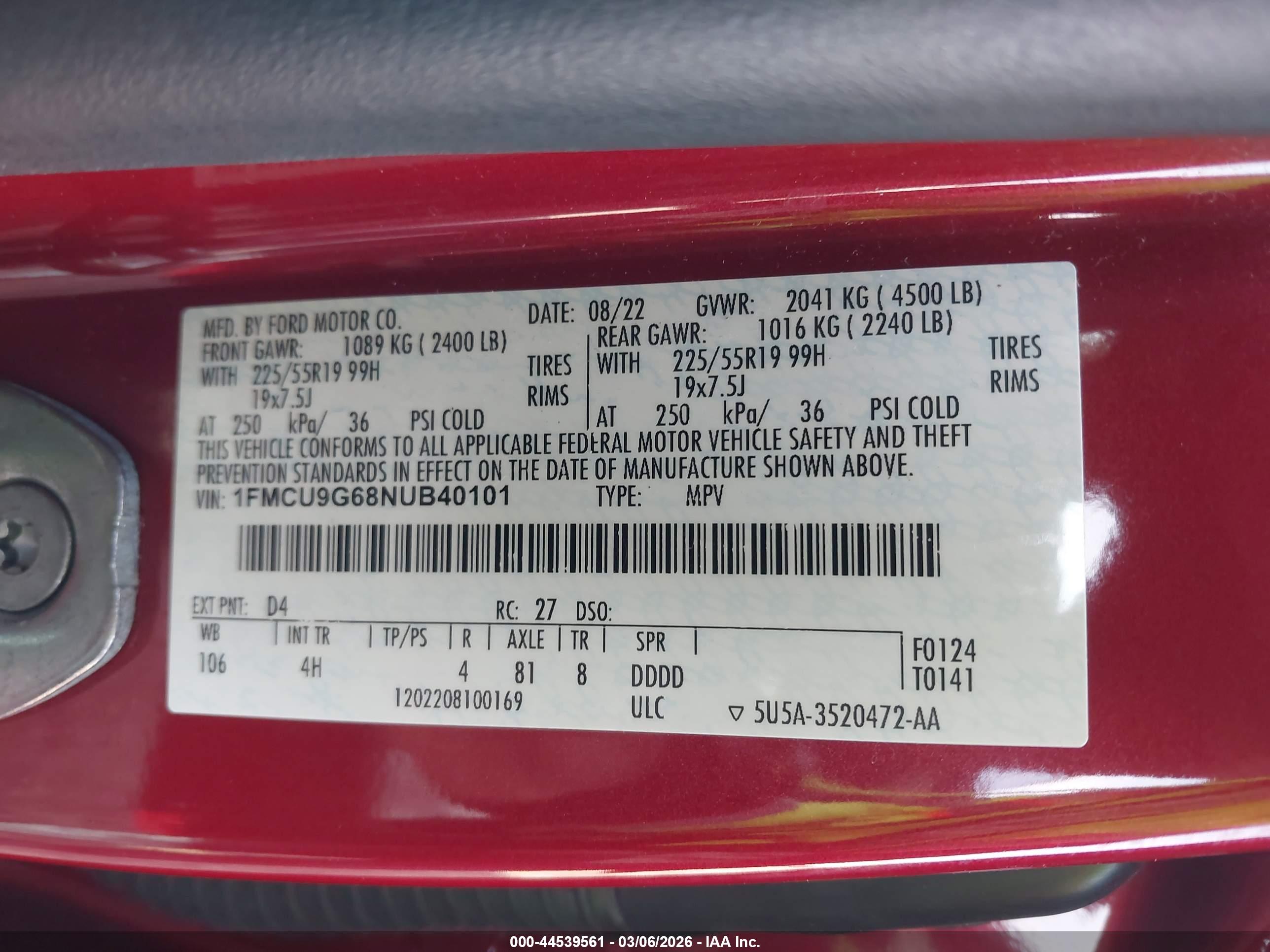 FORD ESCAPE image 9
