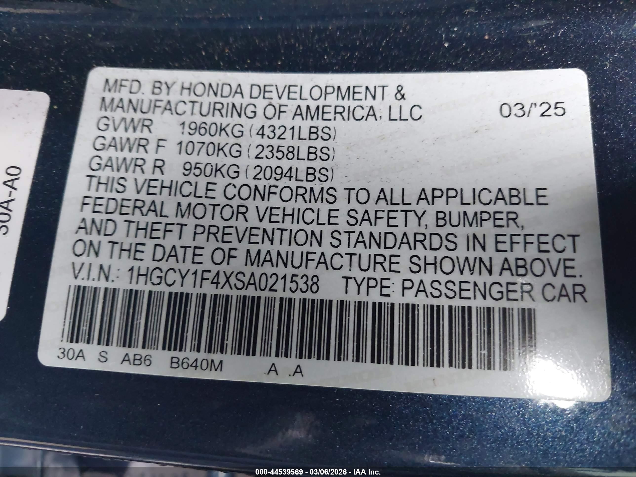 HONDA ACCORD image 9