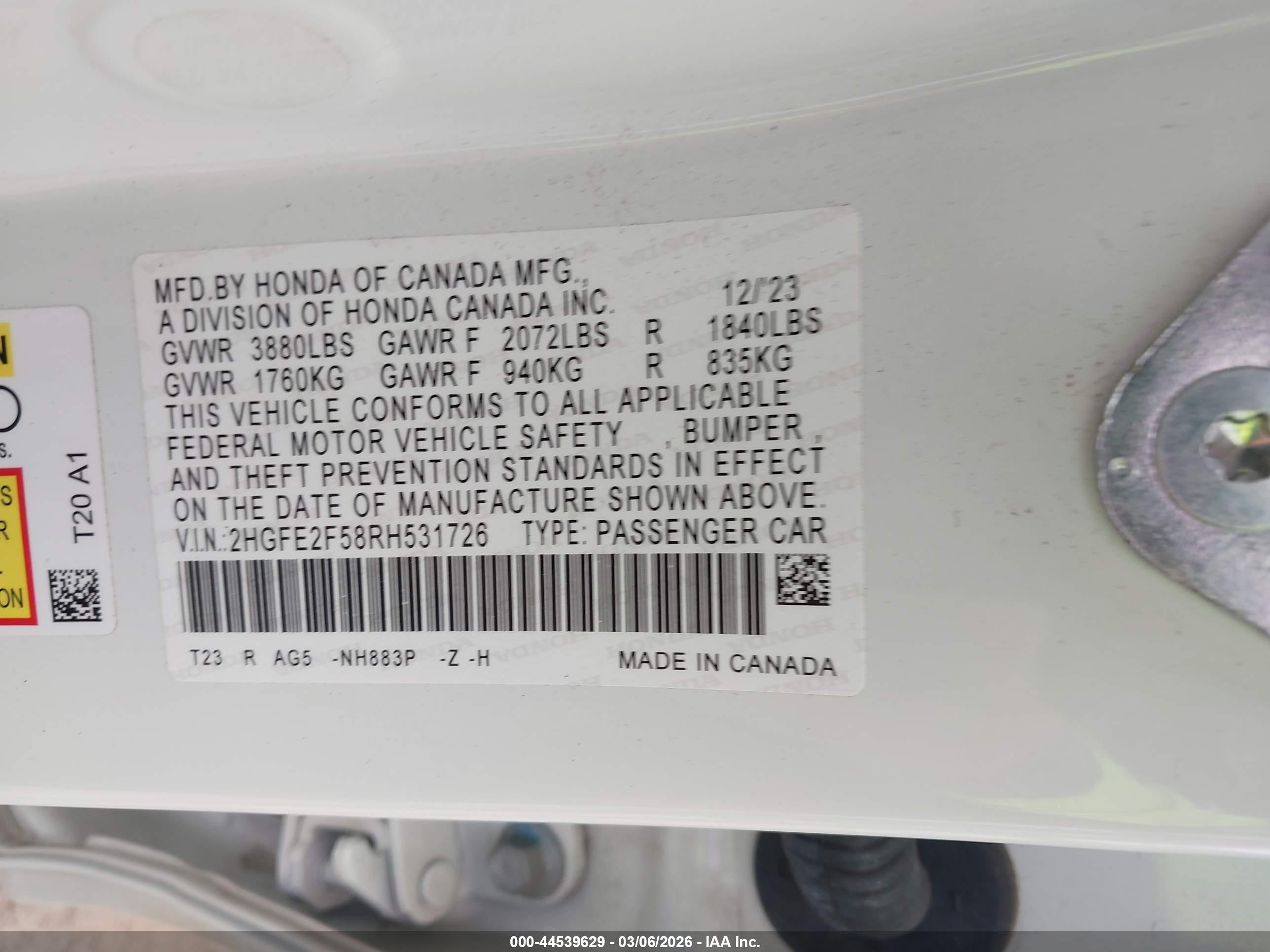 HONDA CIVIC image 9
