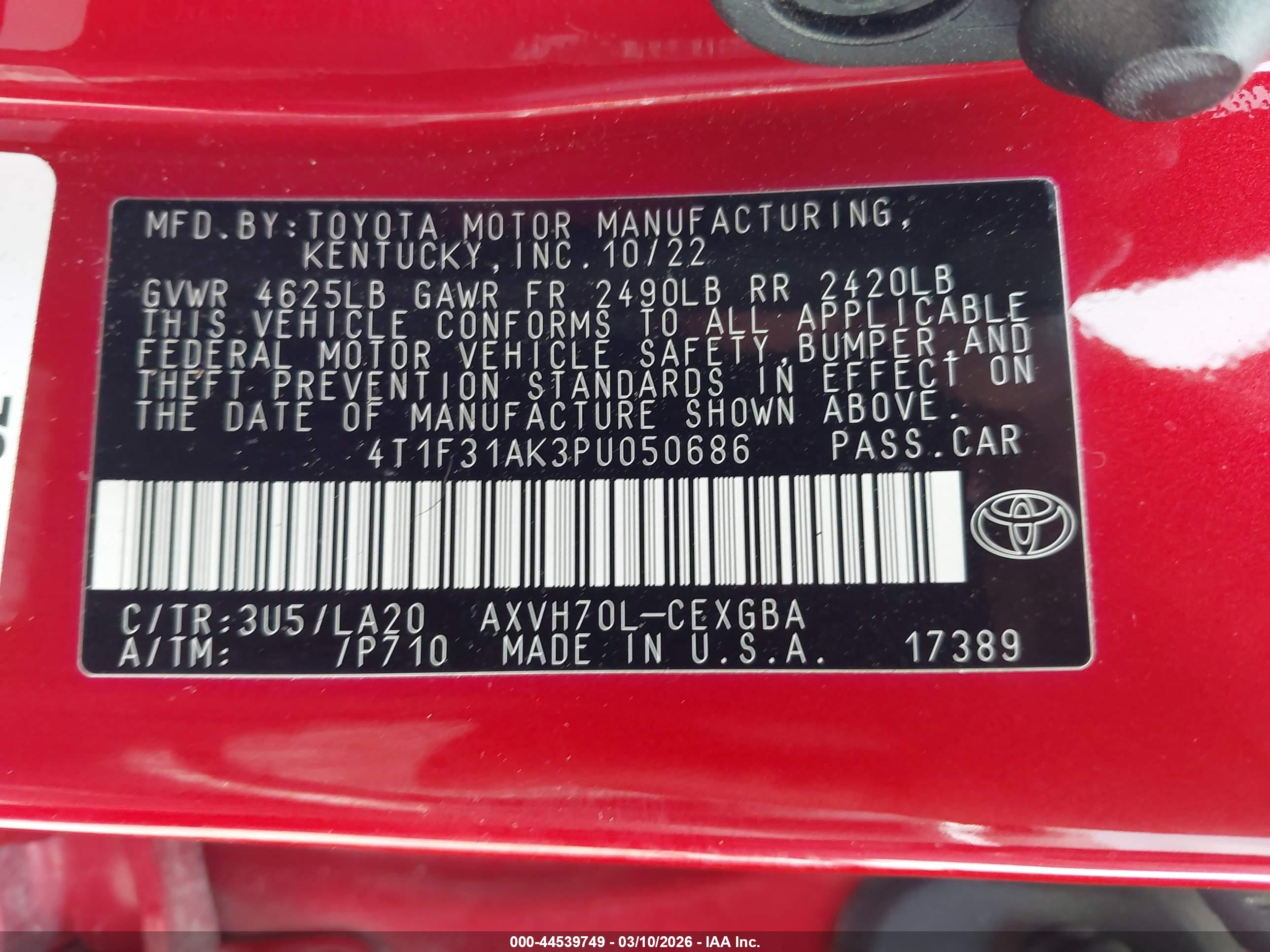 TOYOTA CAMRY image 9