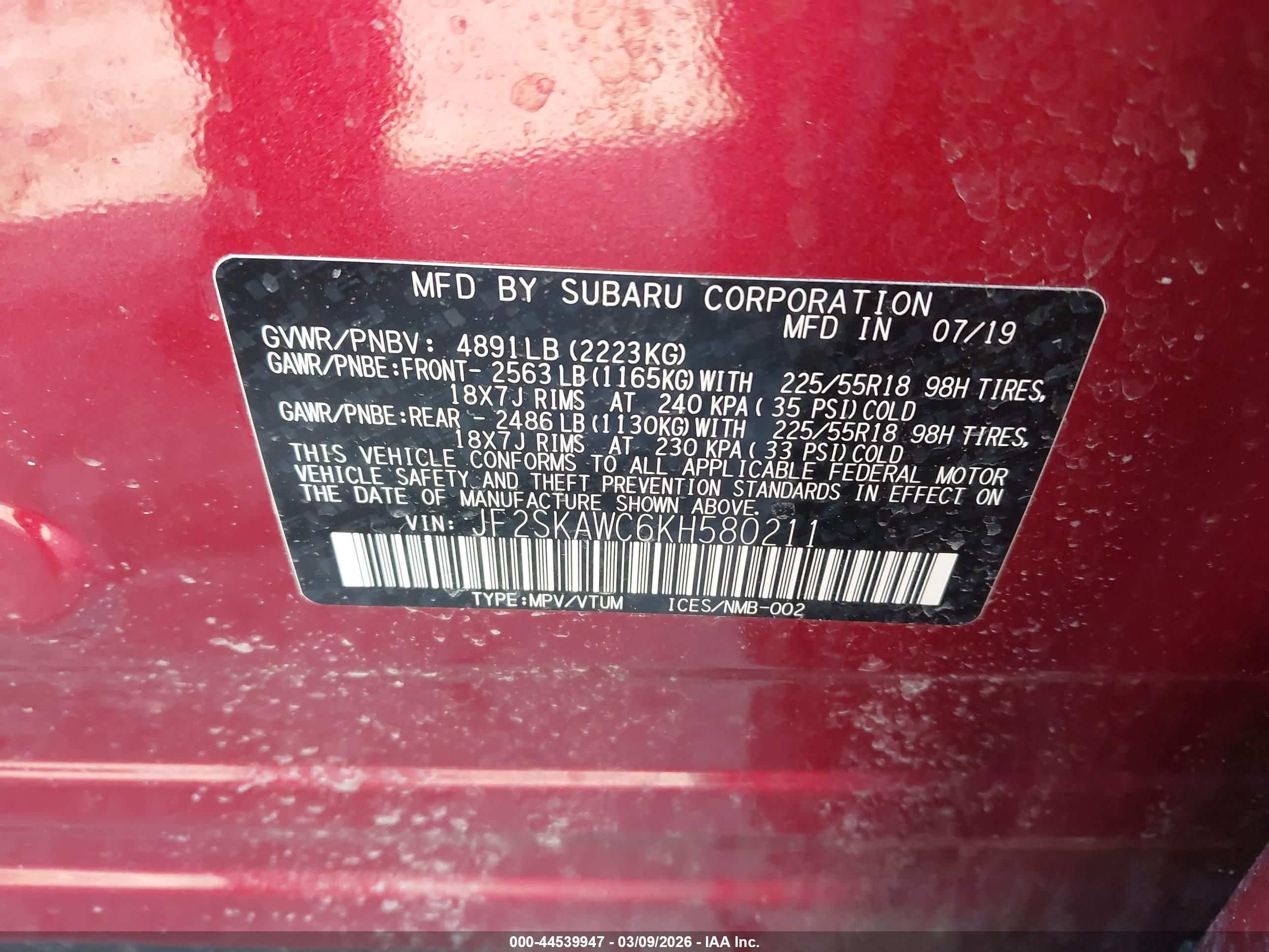 SUBARU FORESTER image 9