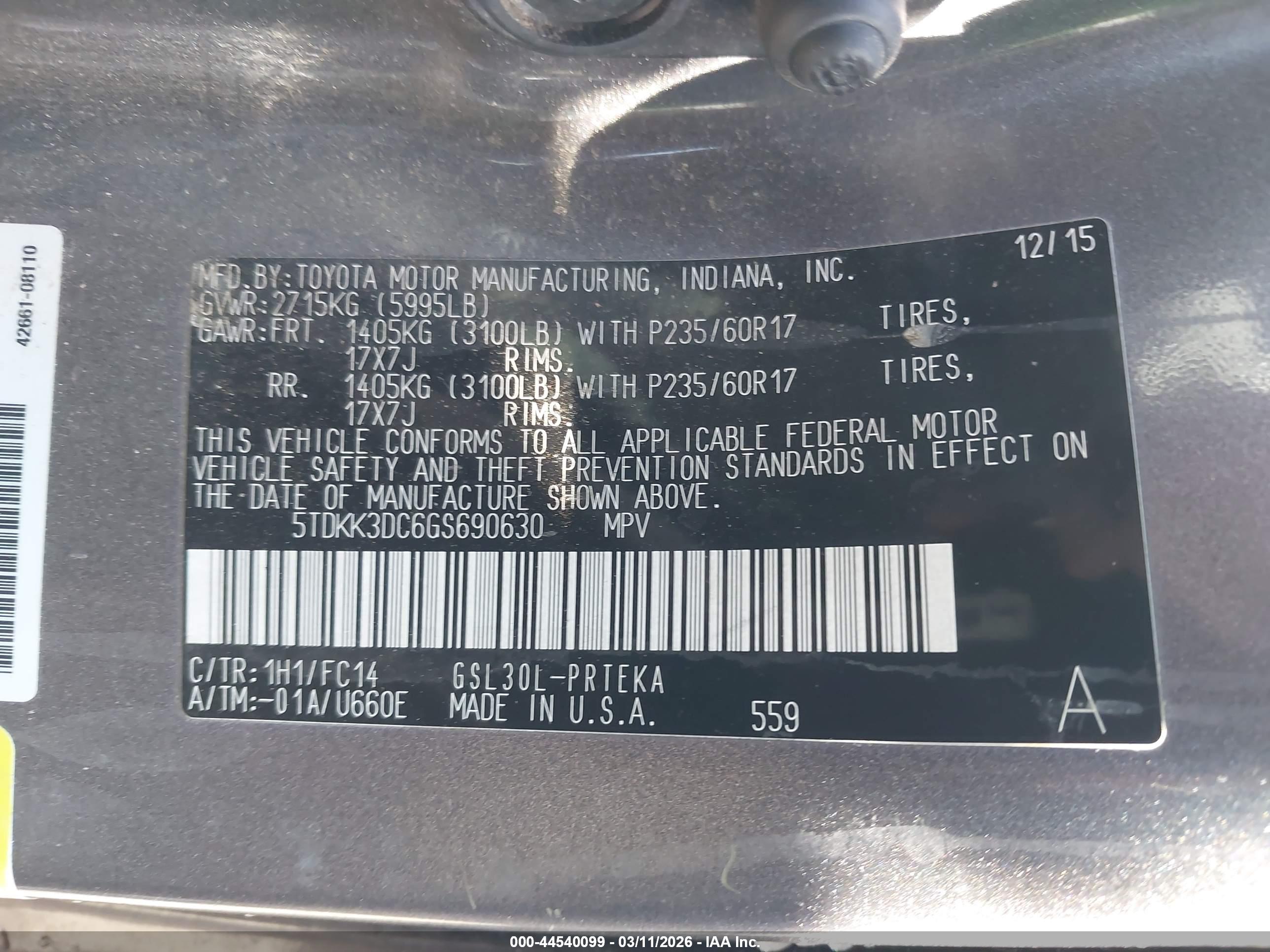 TOYOTA SIENNA image 9