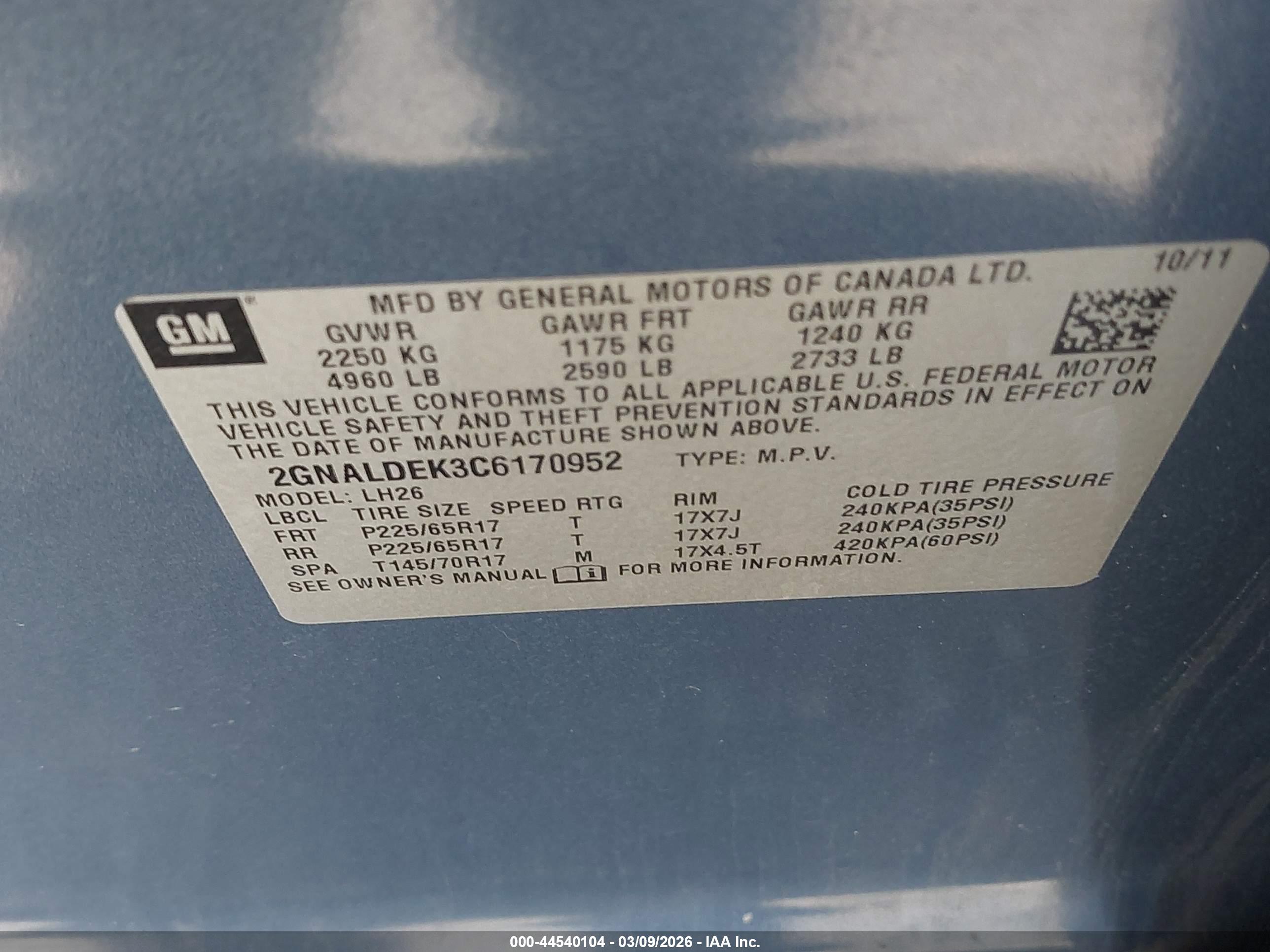 CHEVROLET EQUINOX image 9