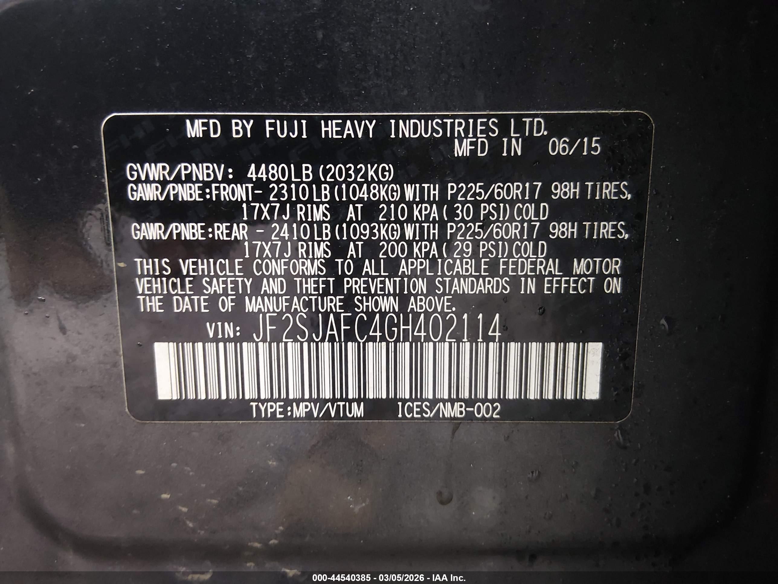 SUBARU FORESTER image 9