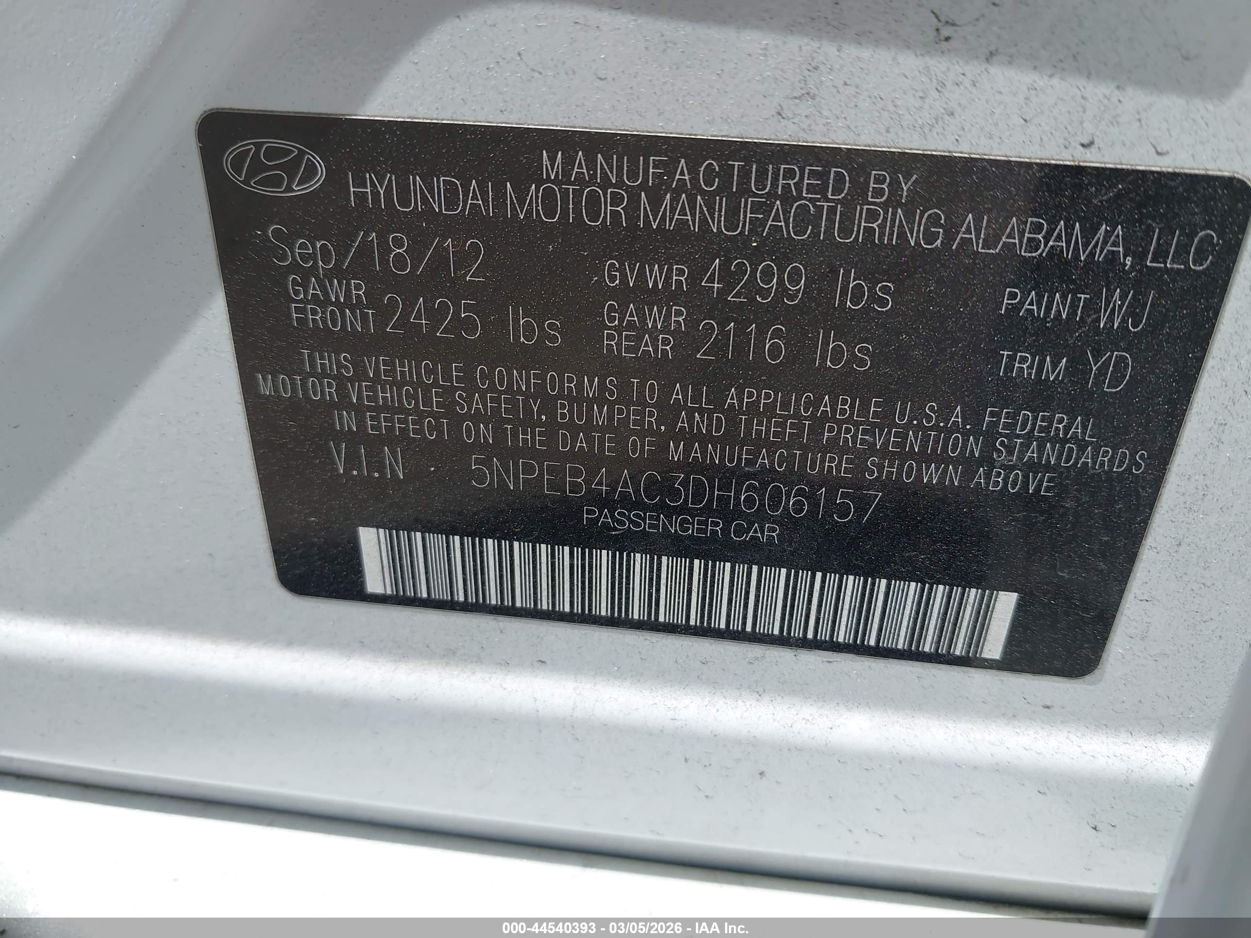 HYUNDAI SONATA image 9