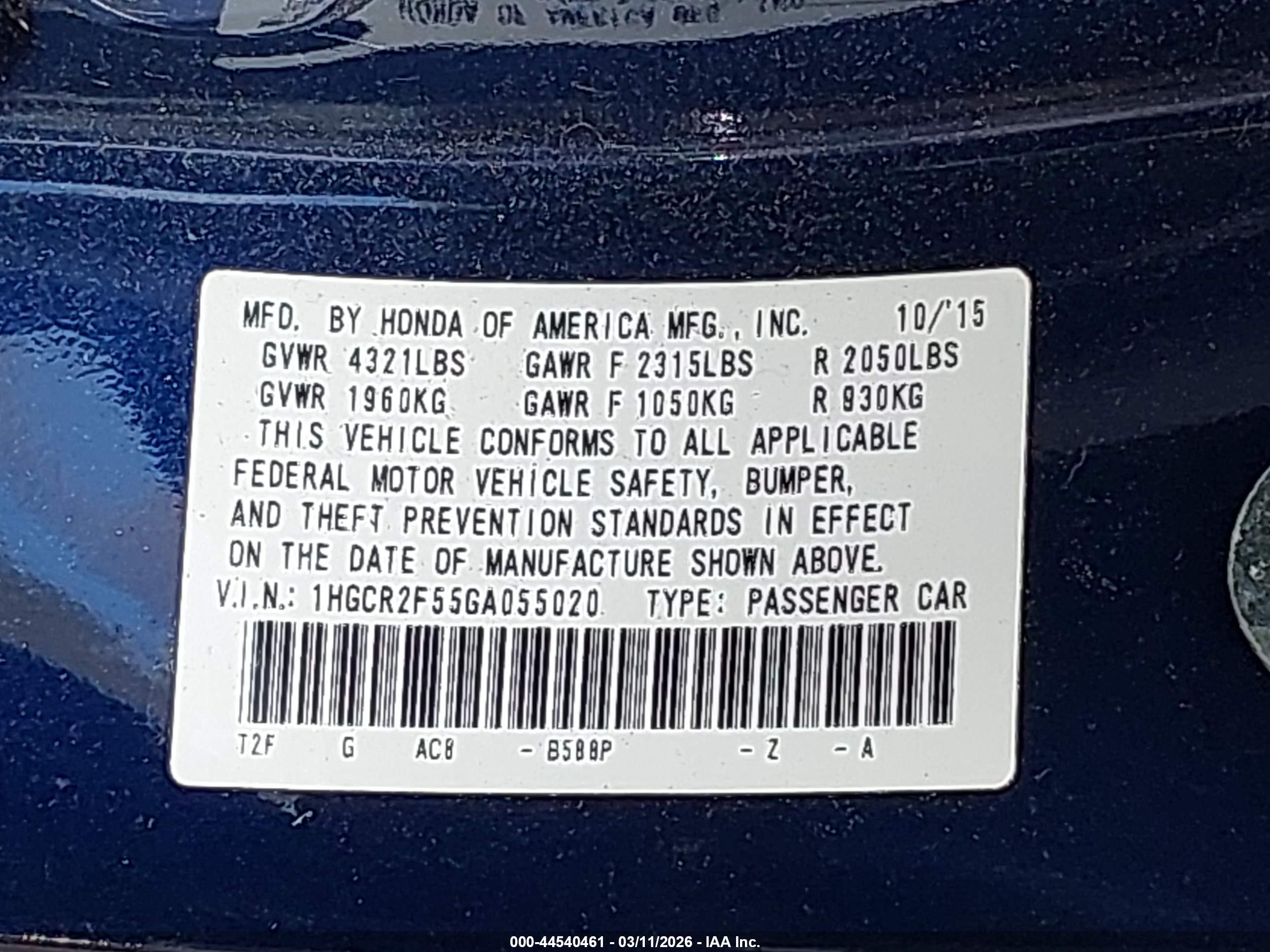 HONDA ACCORD image 9