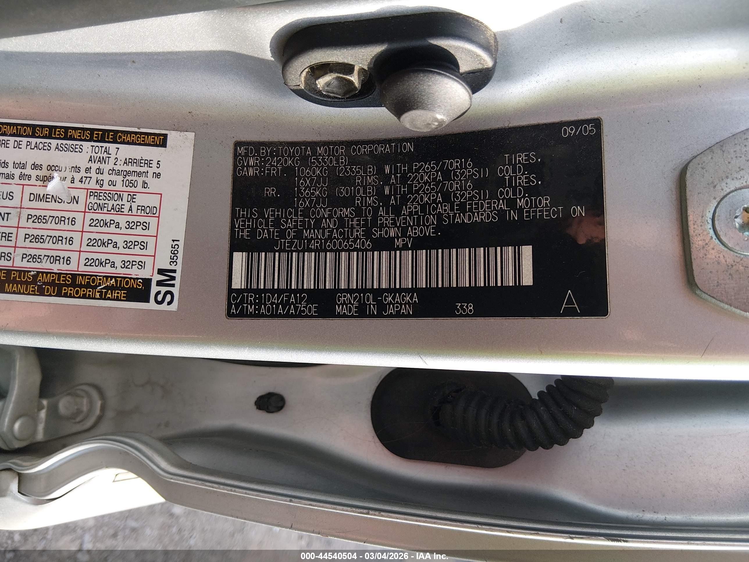 TOYOTA 4RUNNER image 9