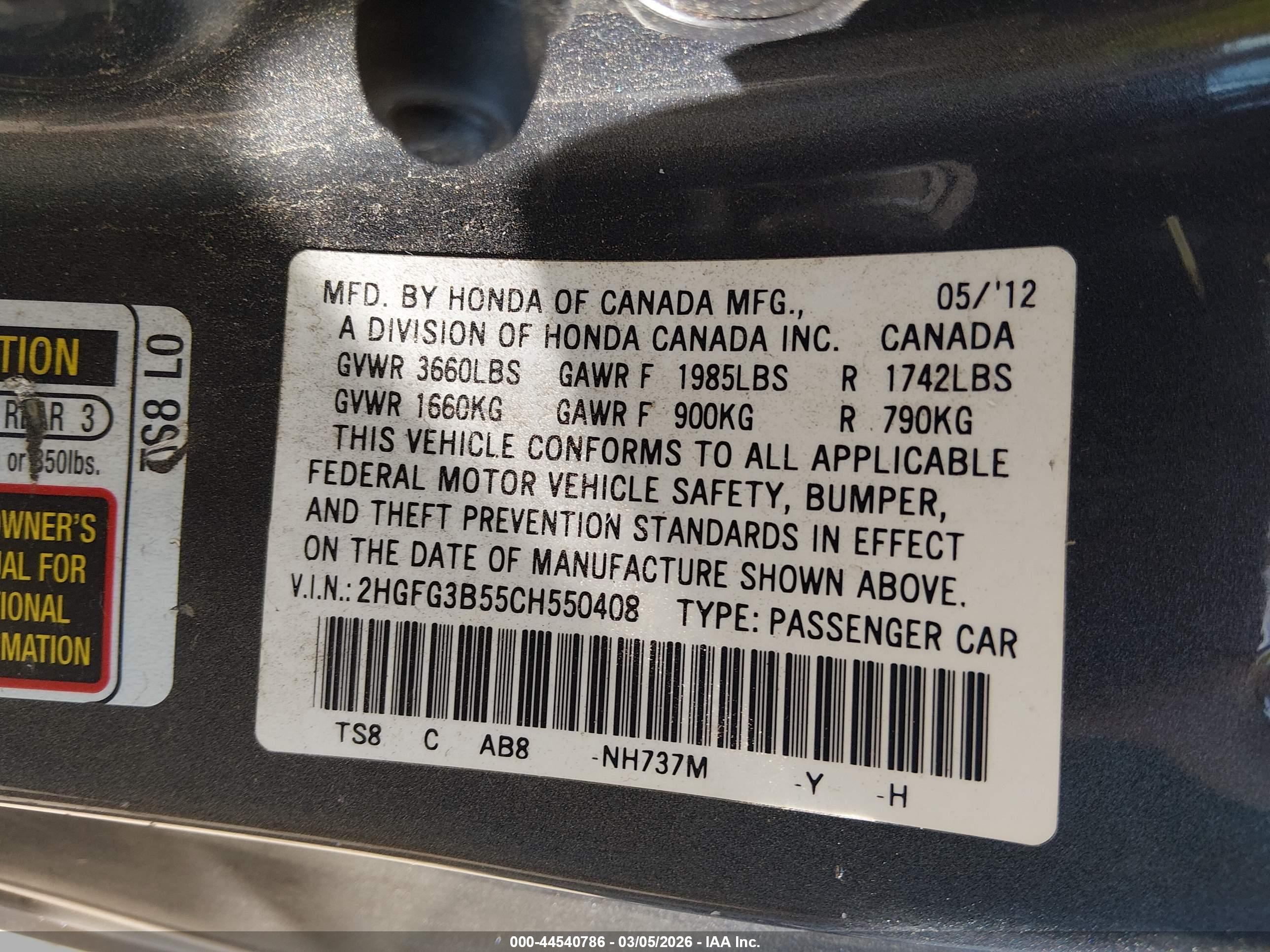 HONDA CIVIC image 9
