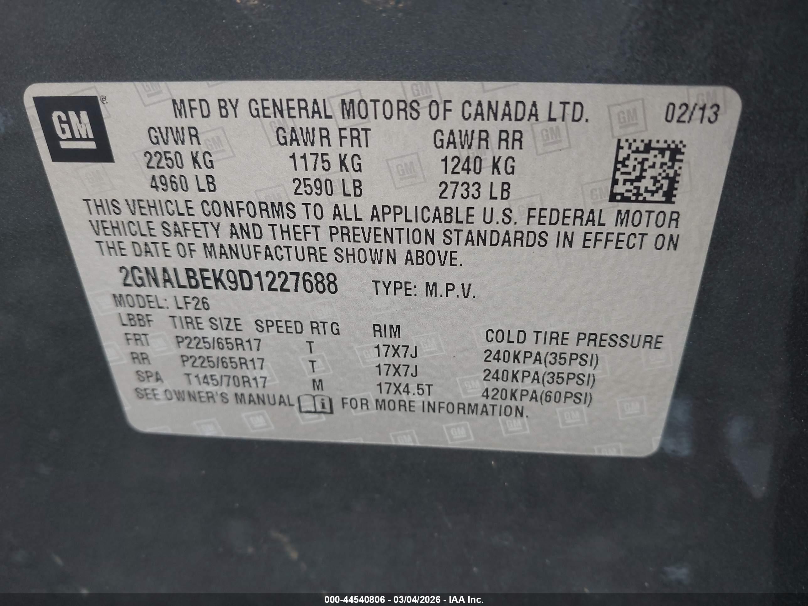 CHEVROLET EQUINOX image 9