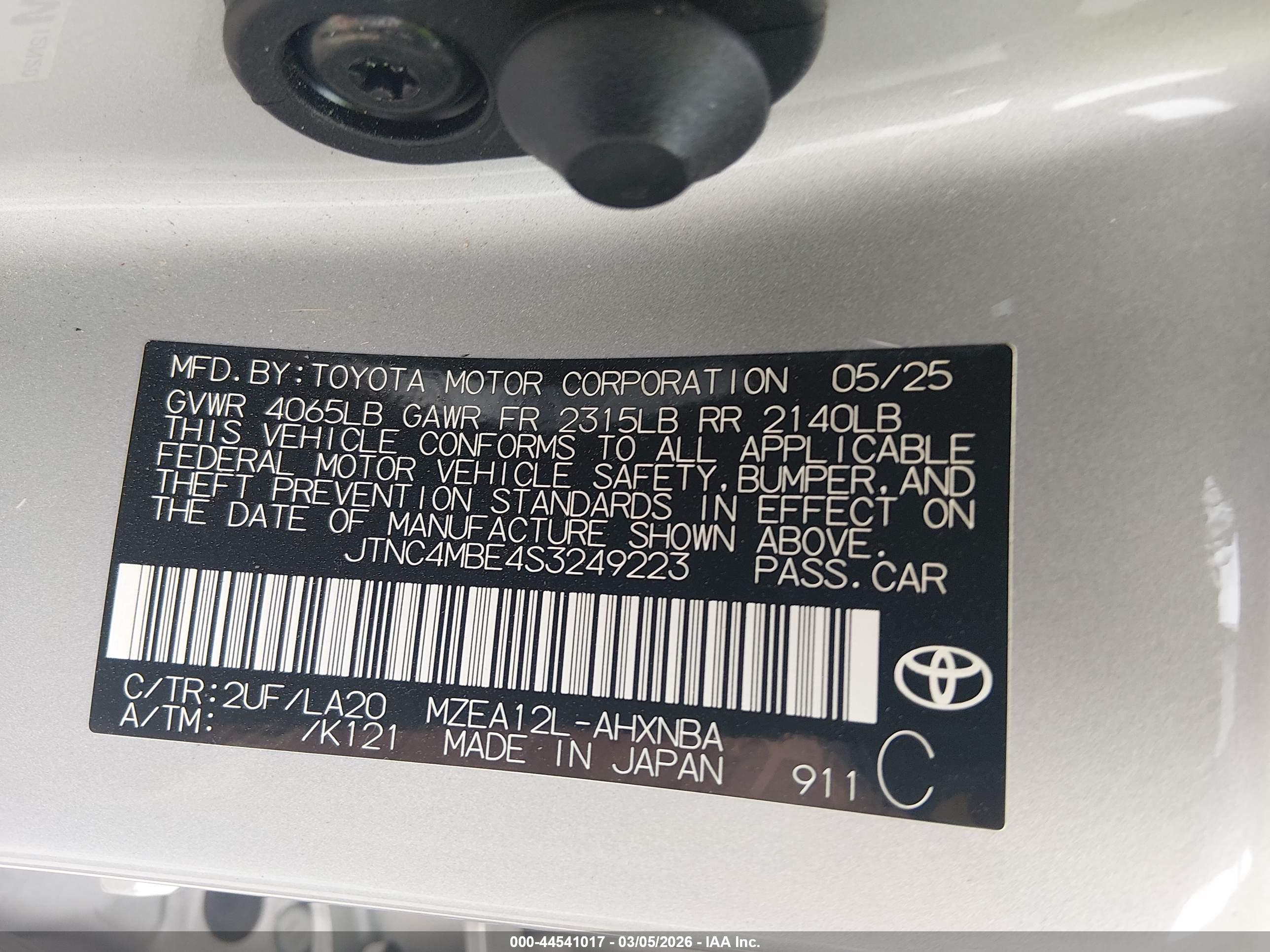 TOYOTA COROLLA image 9