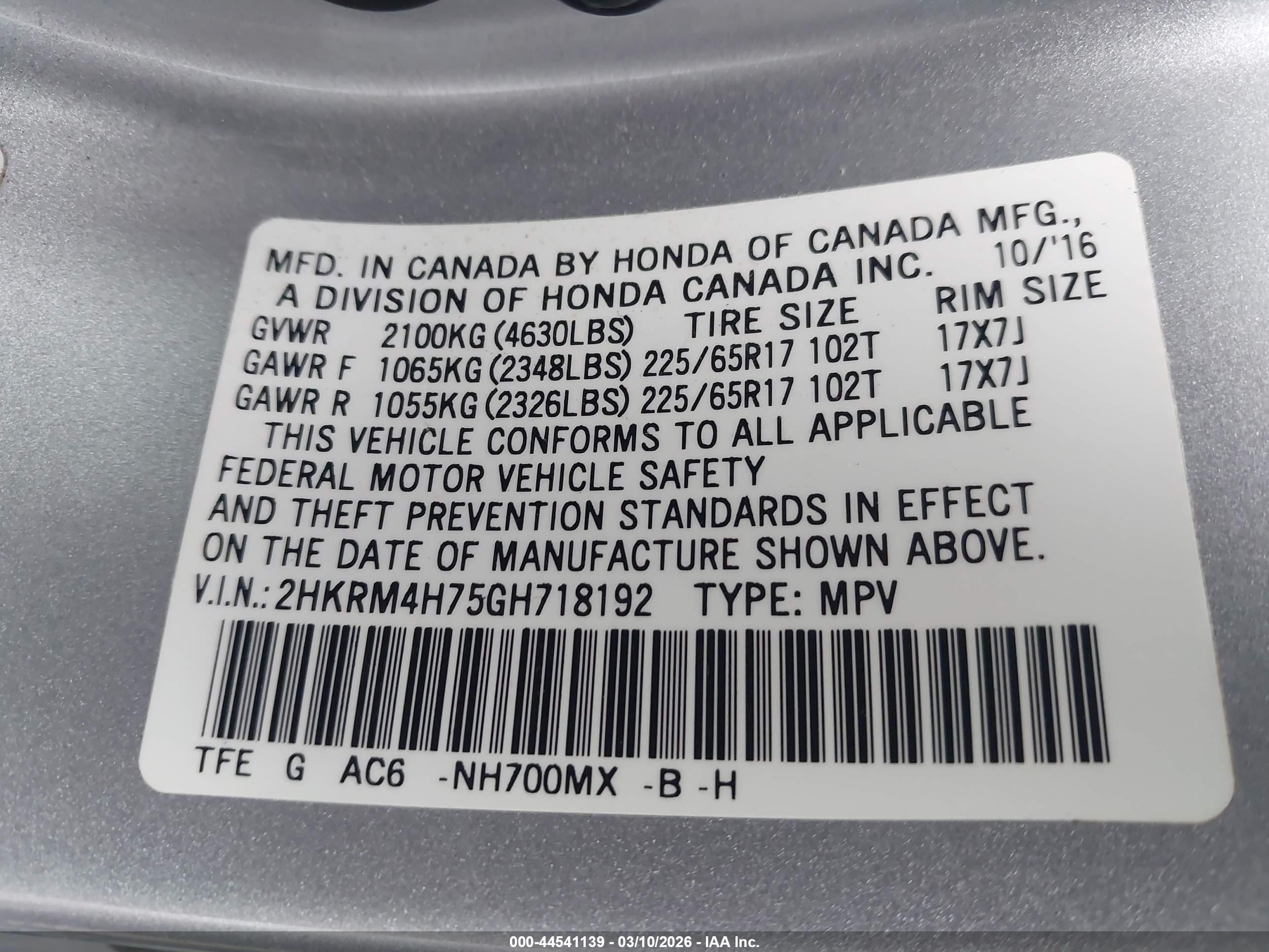 HONDA CR-V image 9