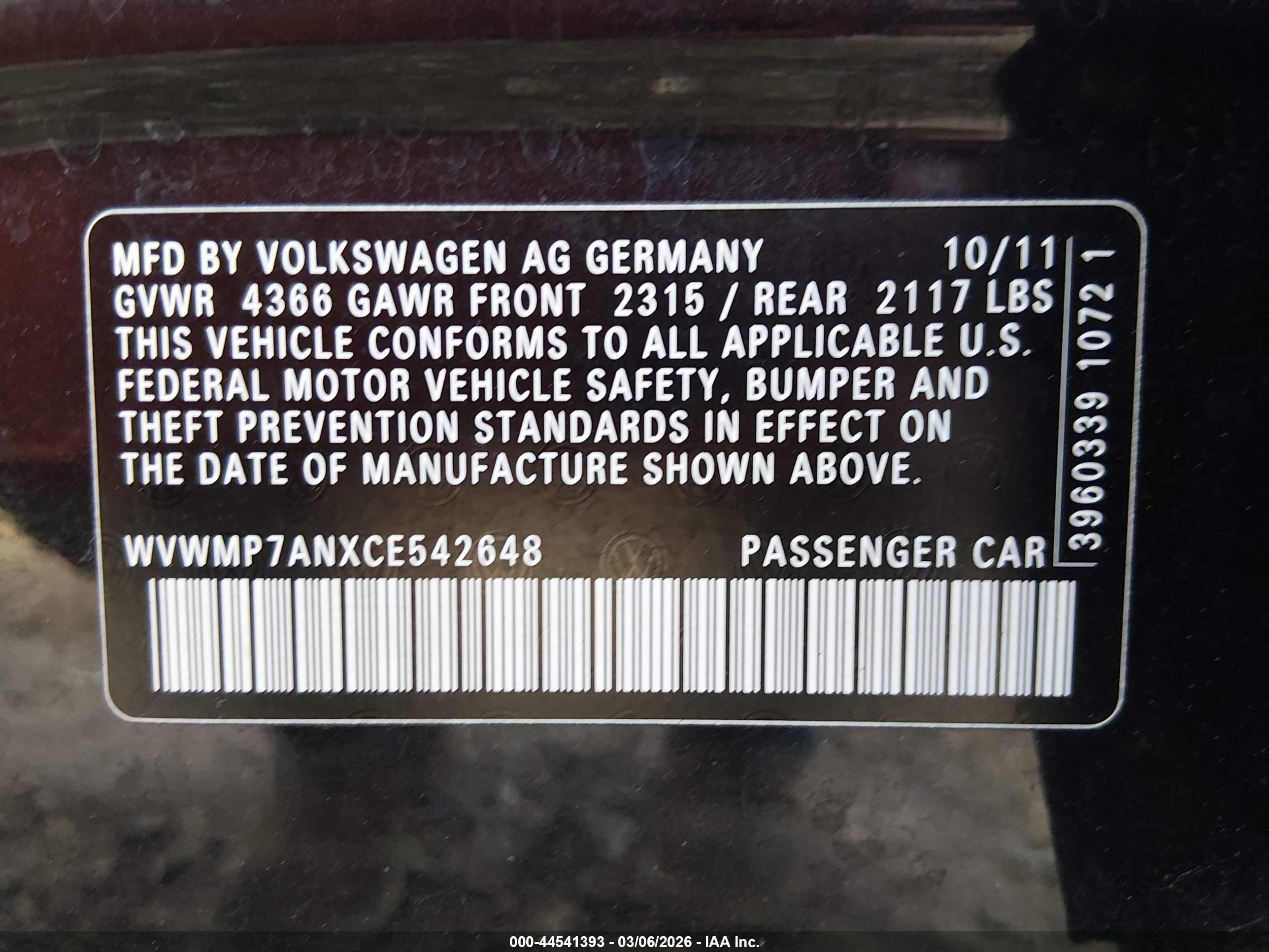 VOLKSWAGEN CC image 9