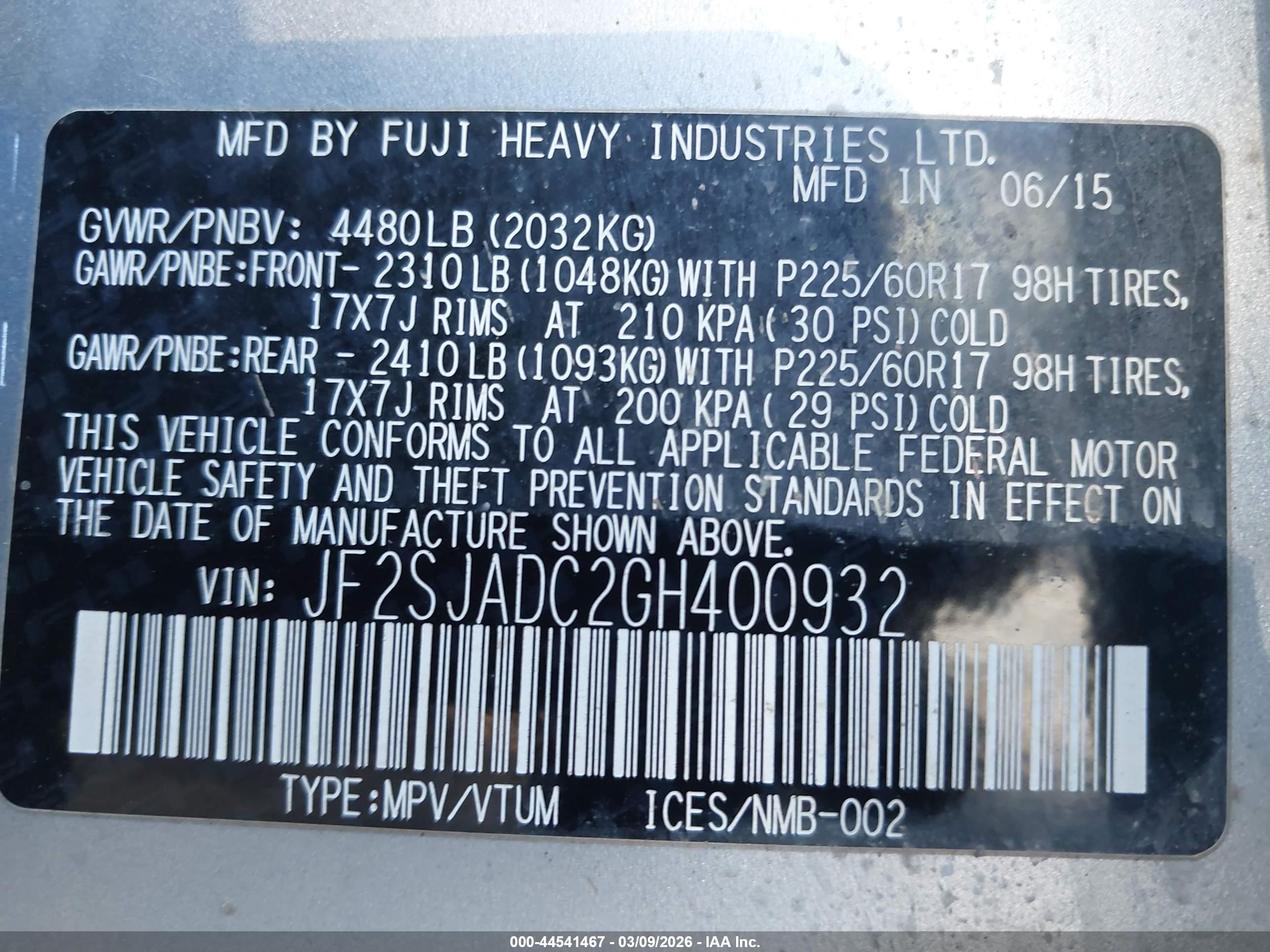 SUBARU FORESTER image 9