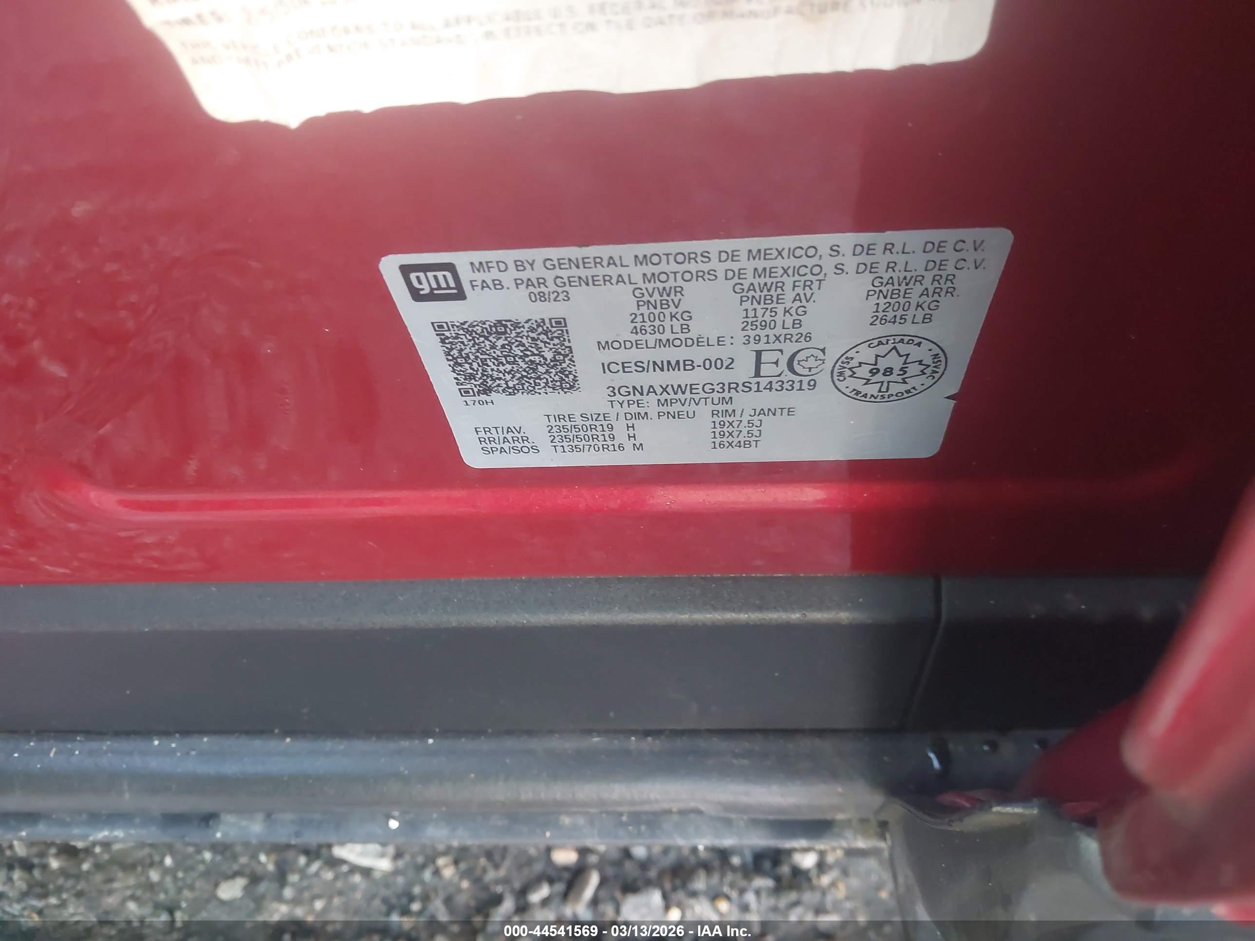 CHEVROLET EQUINOX image 9