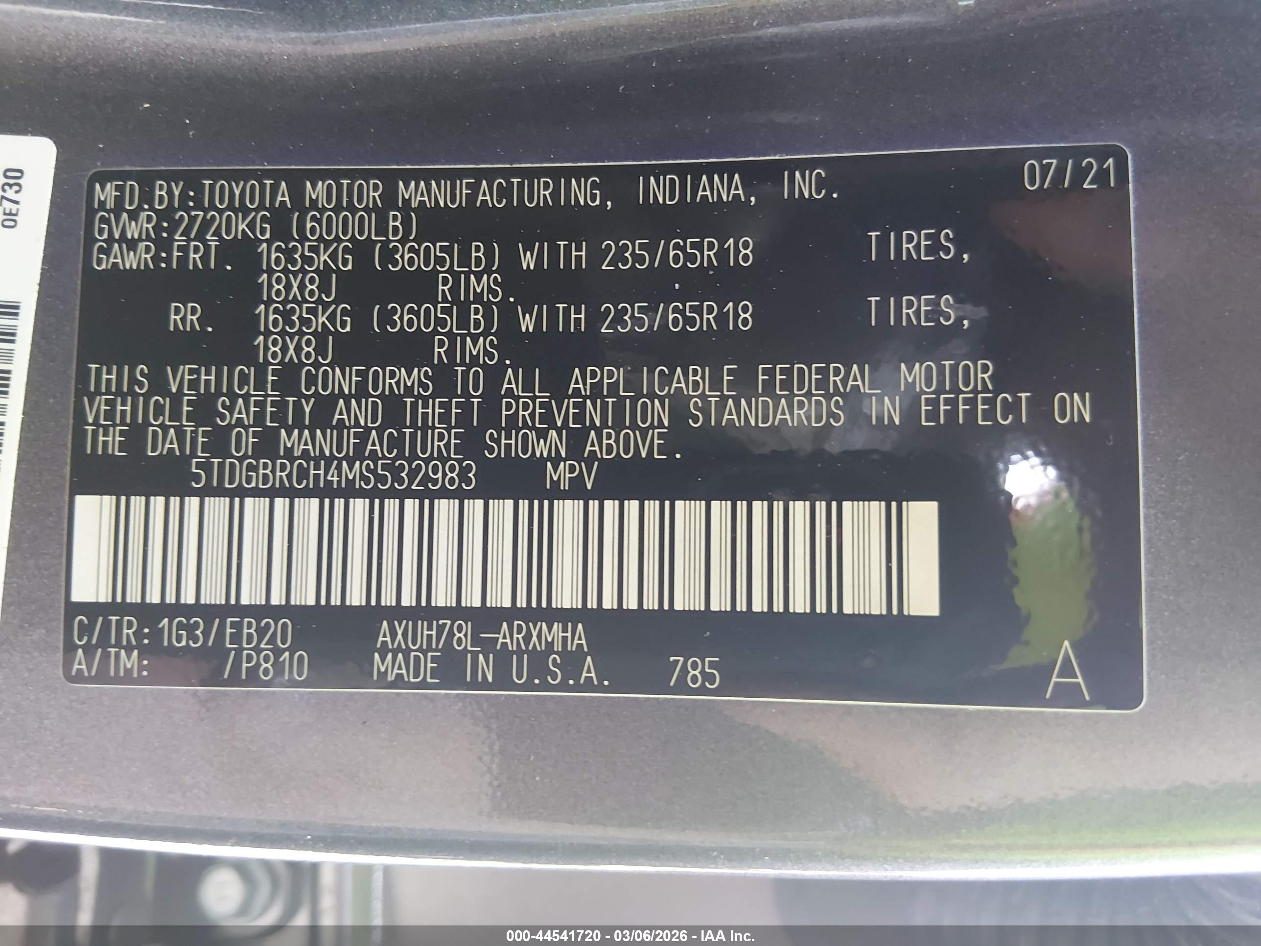 TOYOTA HIGHLANDER image 9