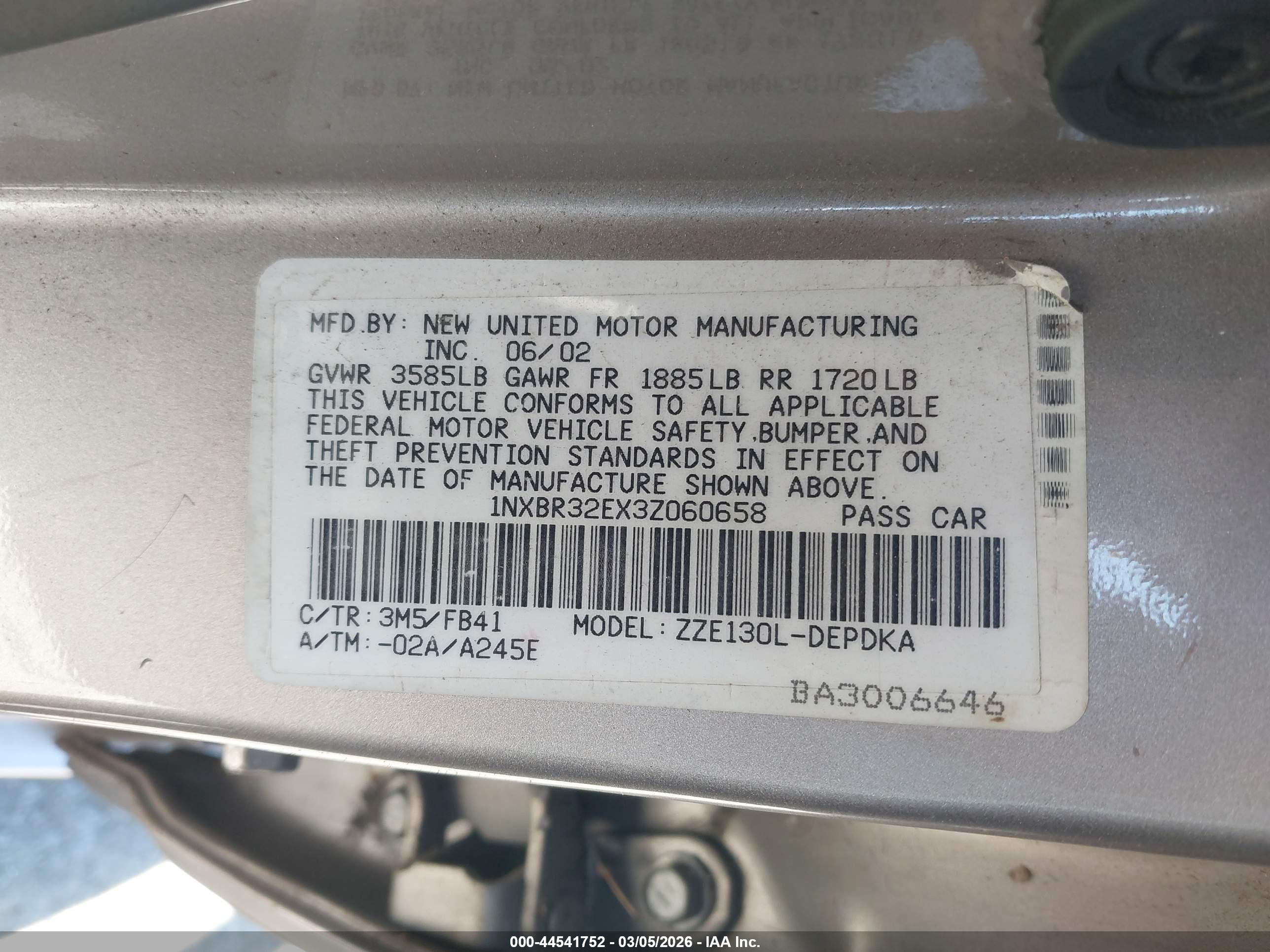 TOYOTA COROLLA image 9