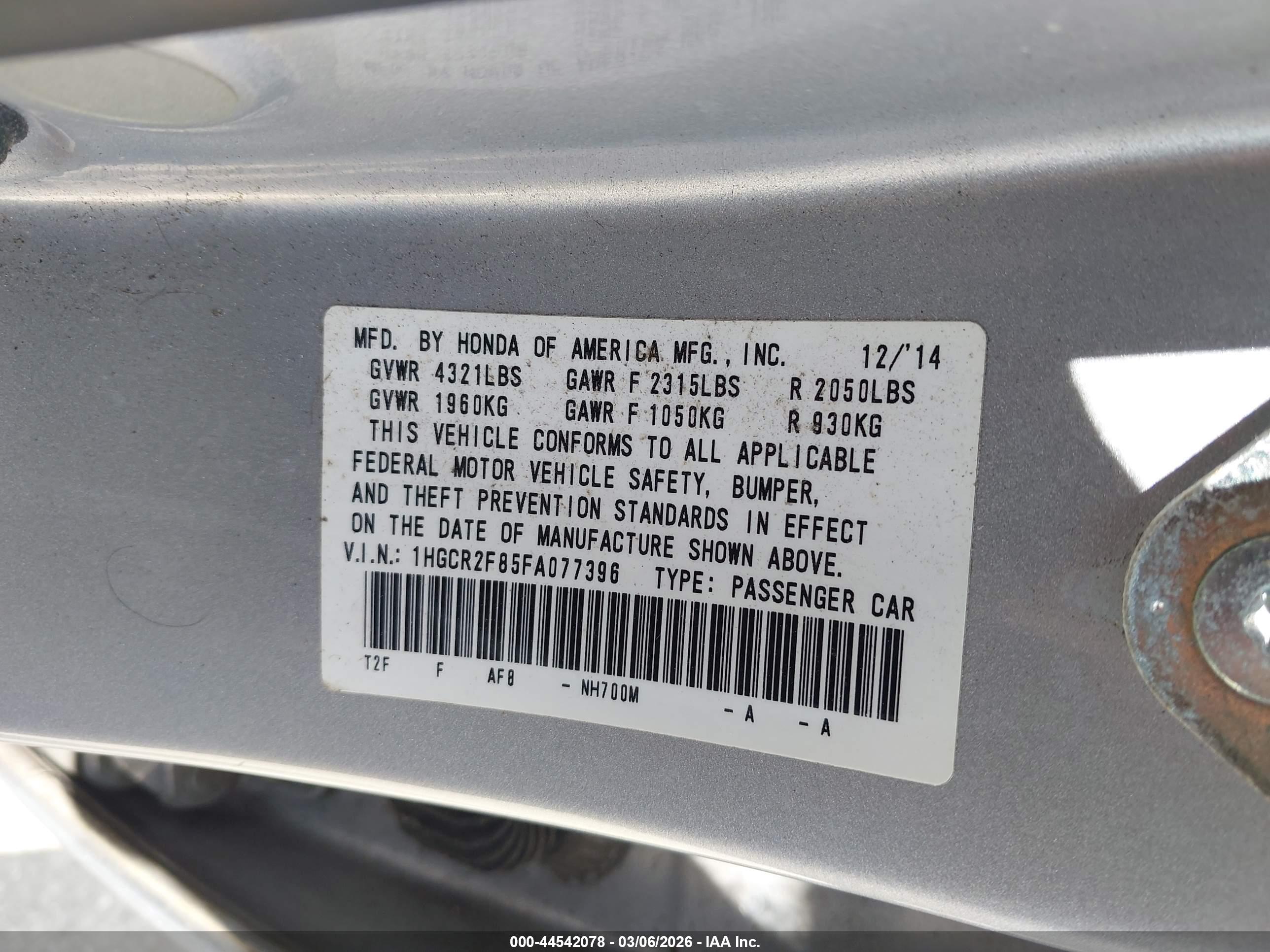 HONDA ACCORD image 9