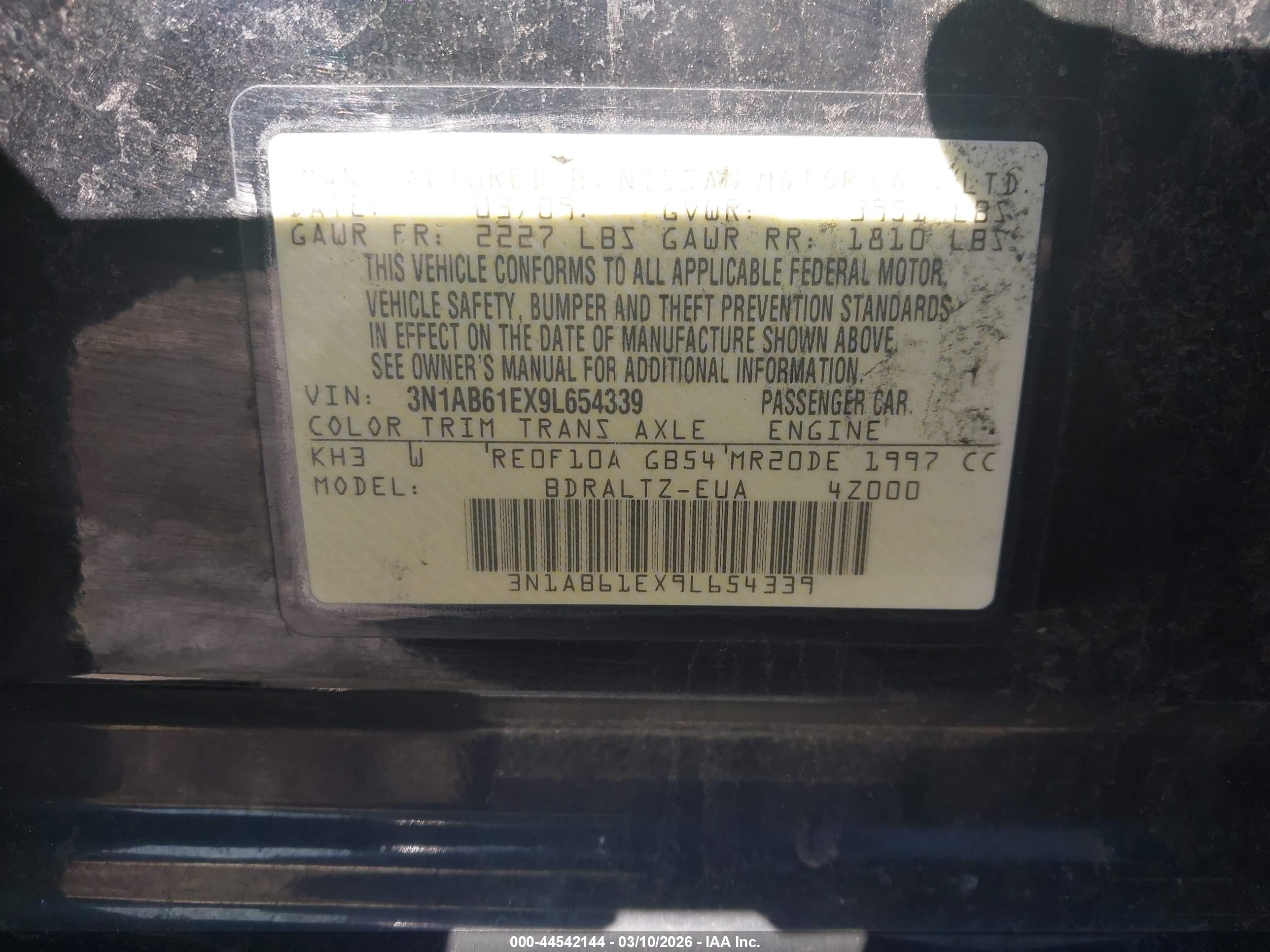 NISSAN SENTRA image 9