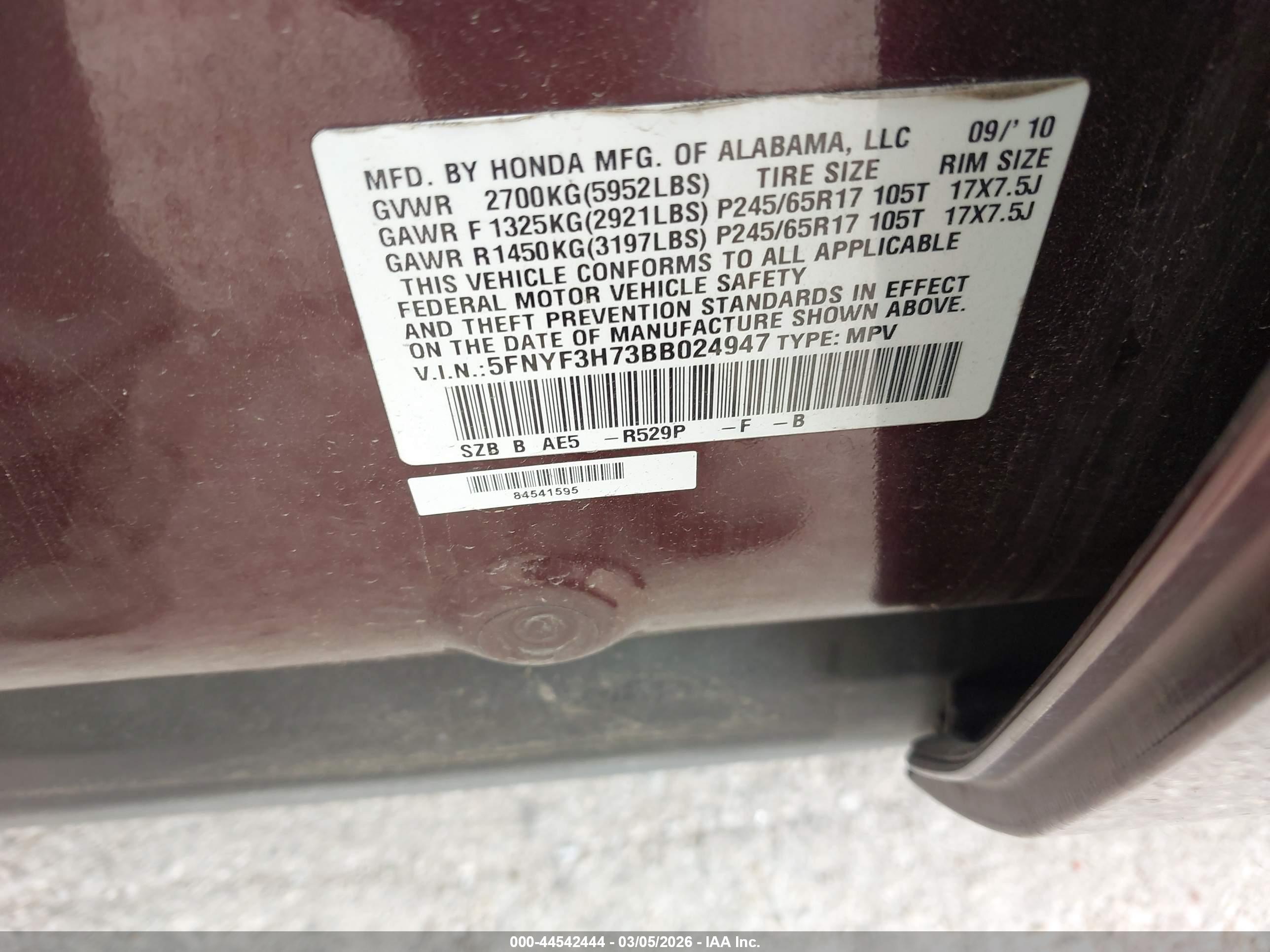 HONDA PILOT image 9