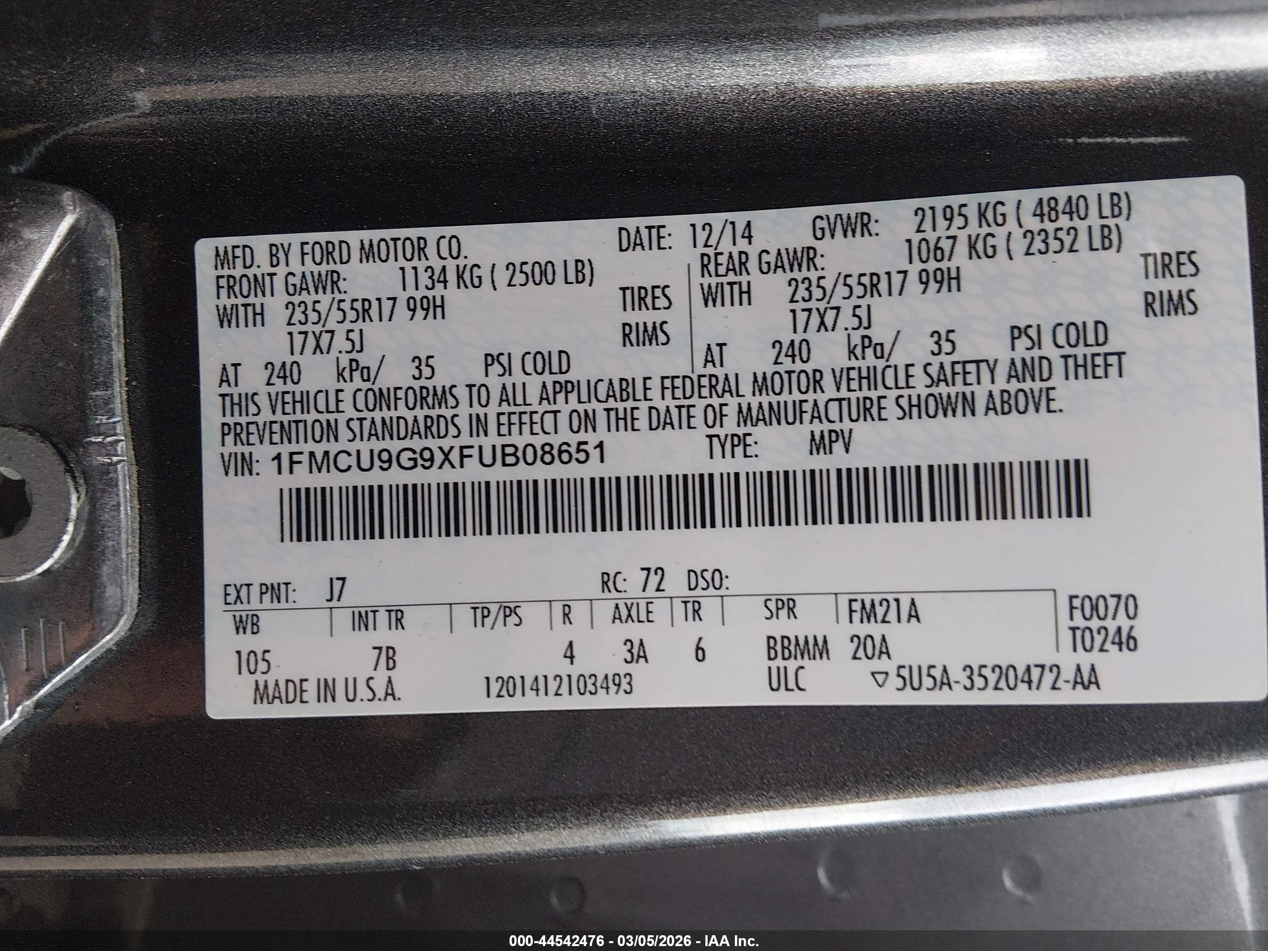 FORD ESCAPE image 9