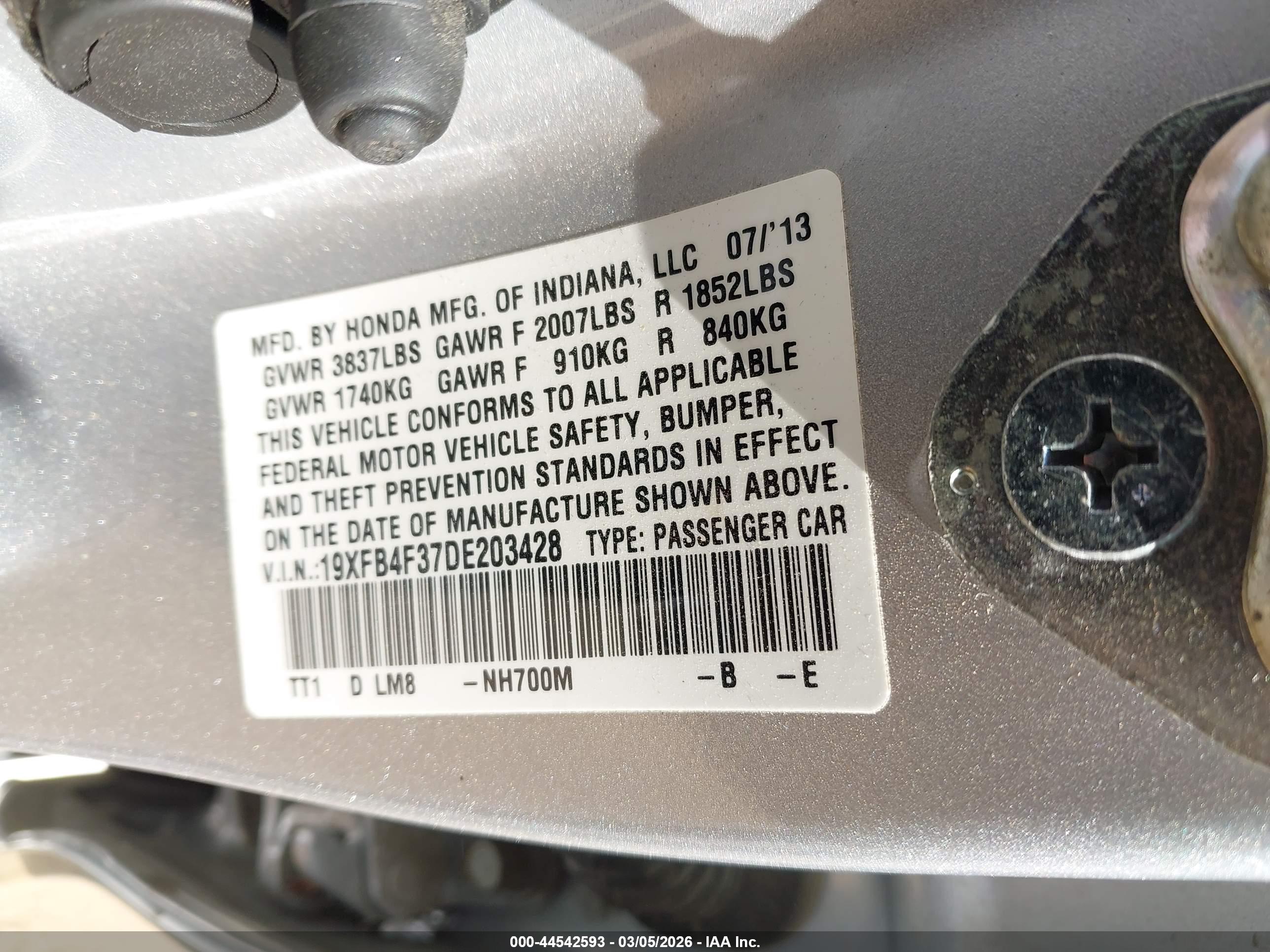 HONDA CIVIC image 9