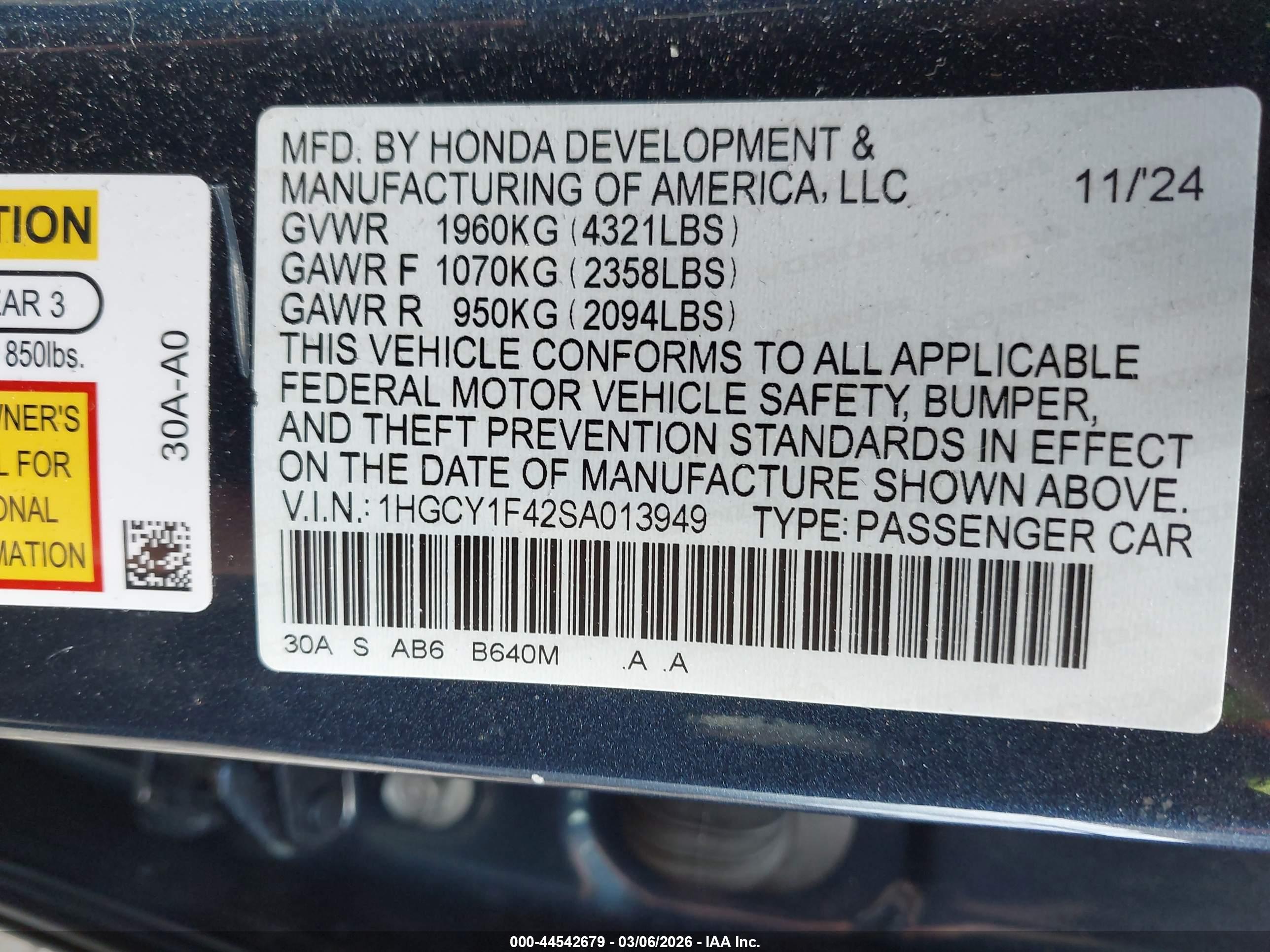 HONDA ACCORD image 9