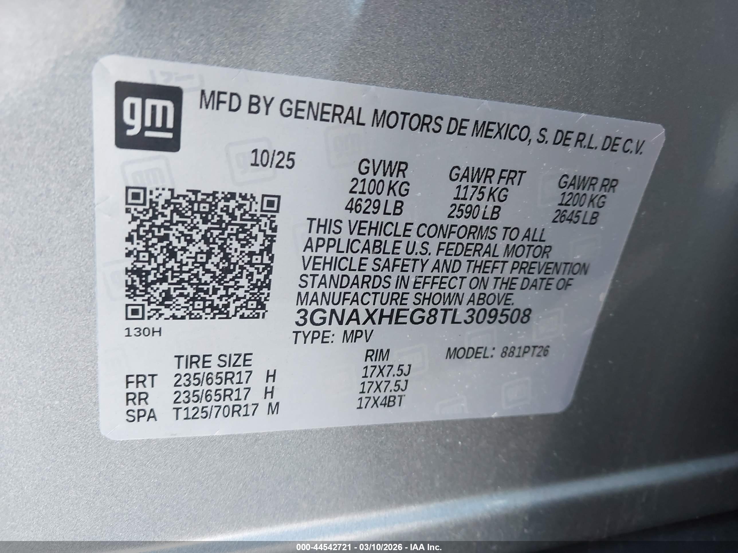 CHEVROLET EQUINOX image 9