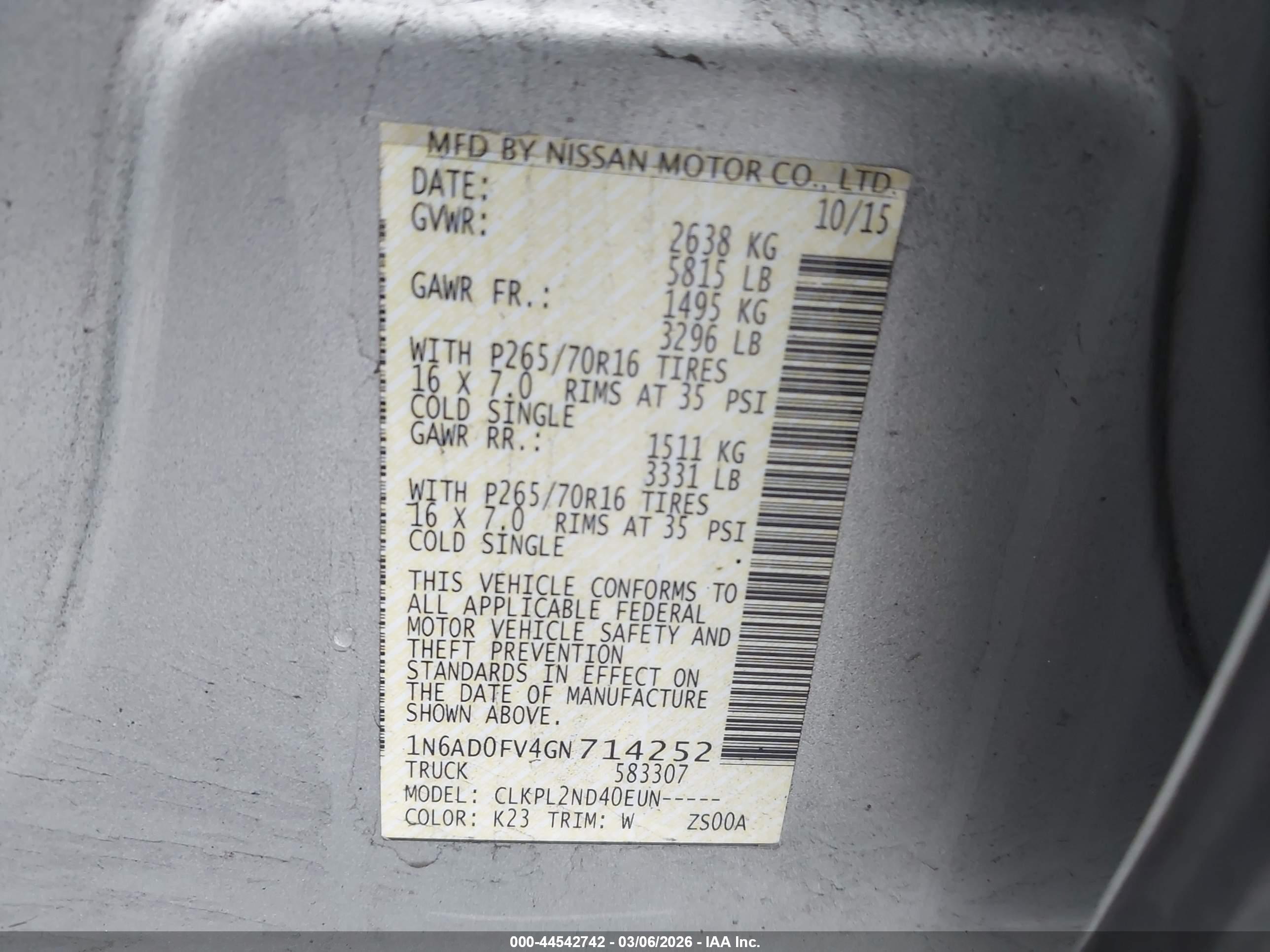NISSAN FRONTIER image 9