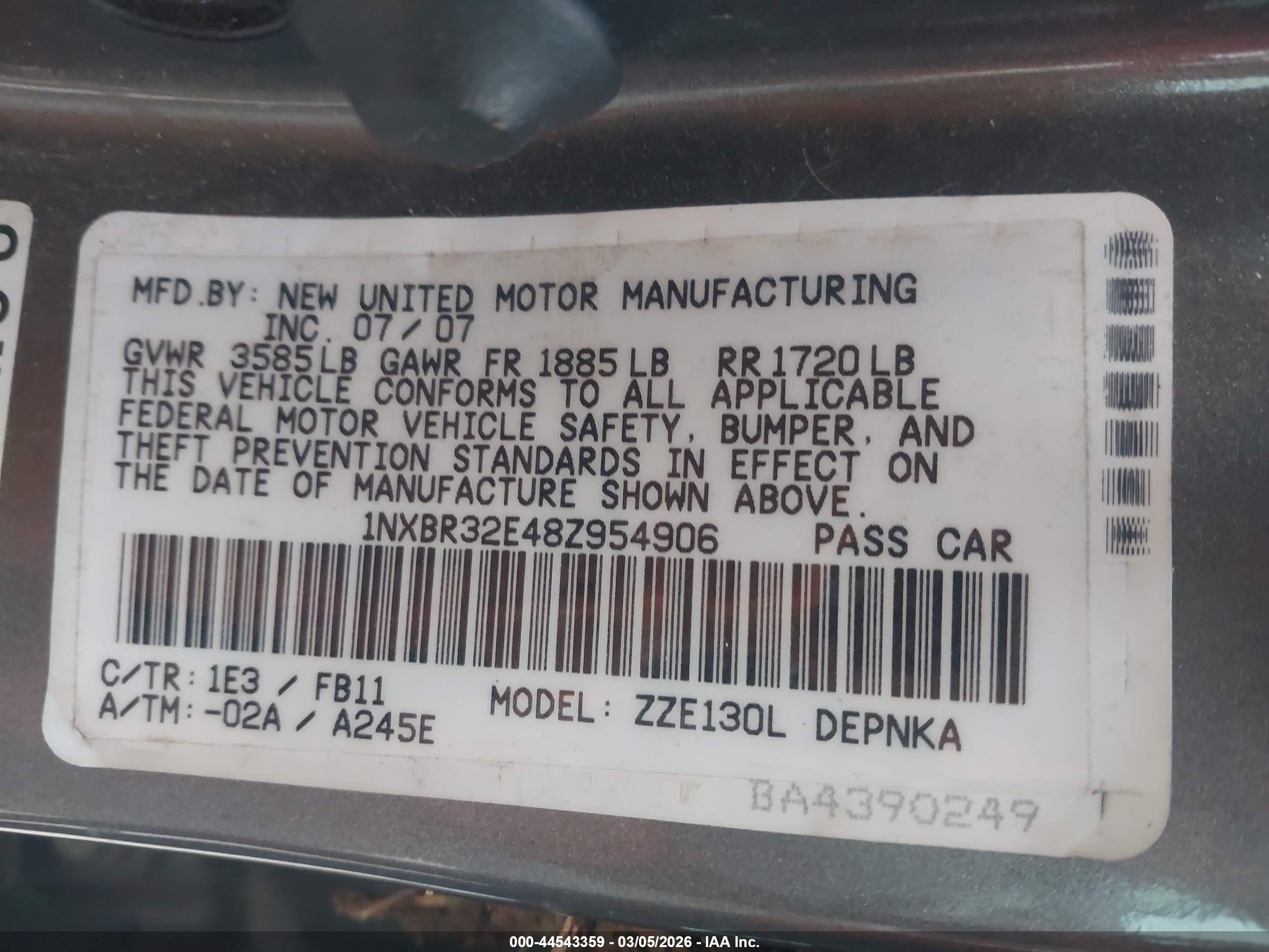 TOYOTA COROLLA image 9