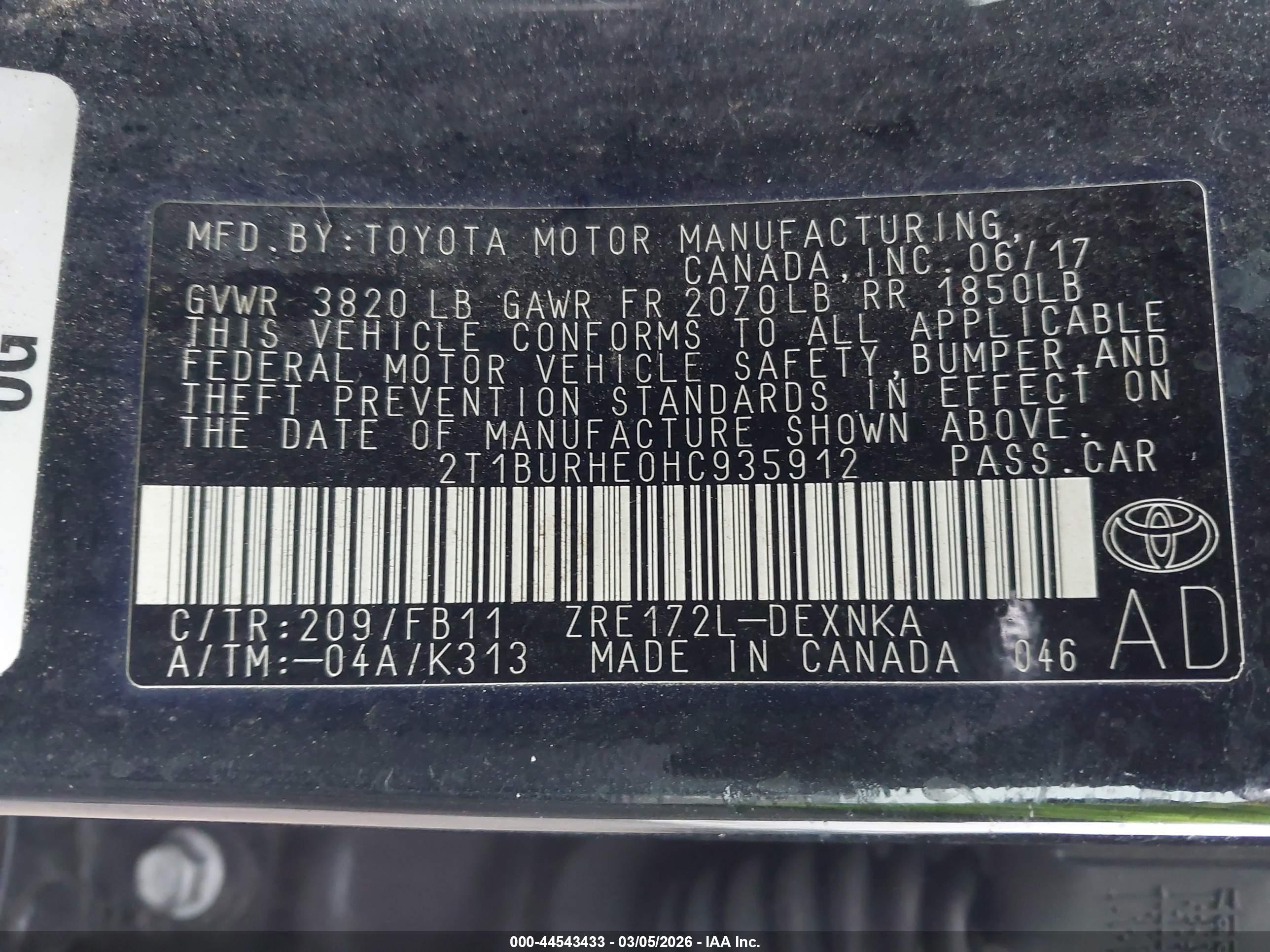 TOYOTA COROLLA image 9