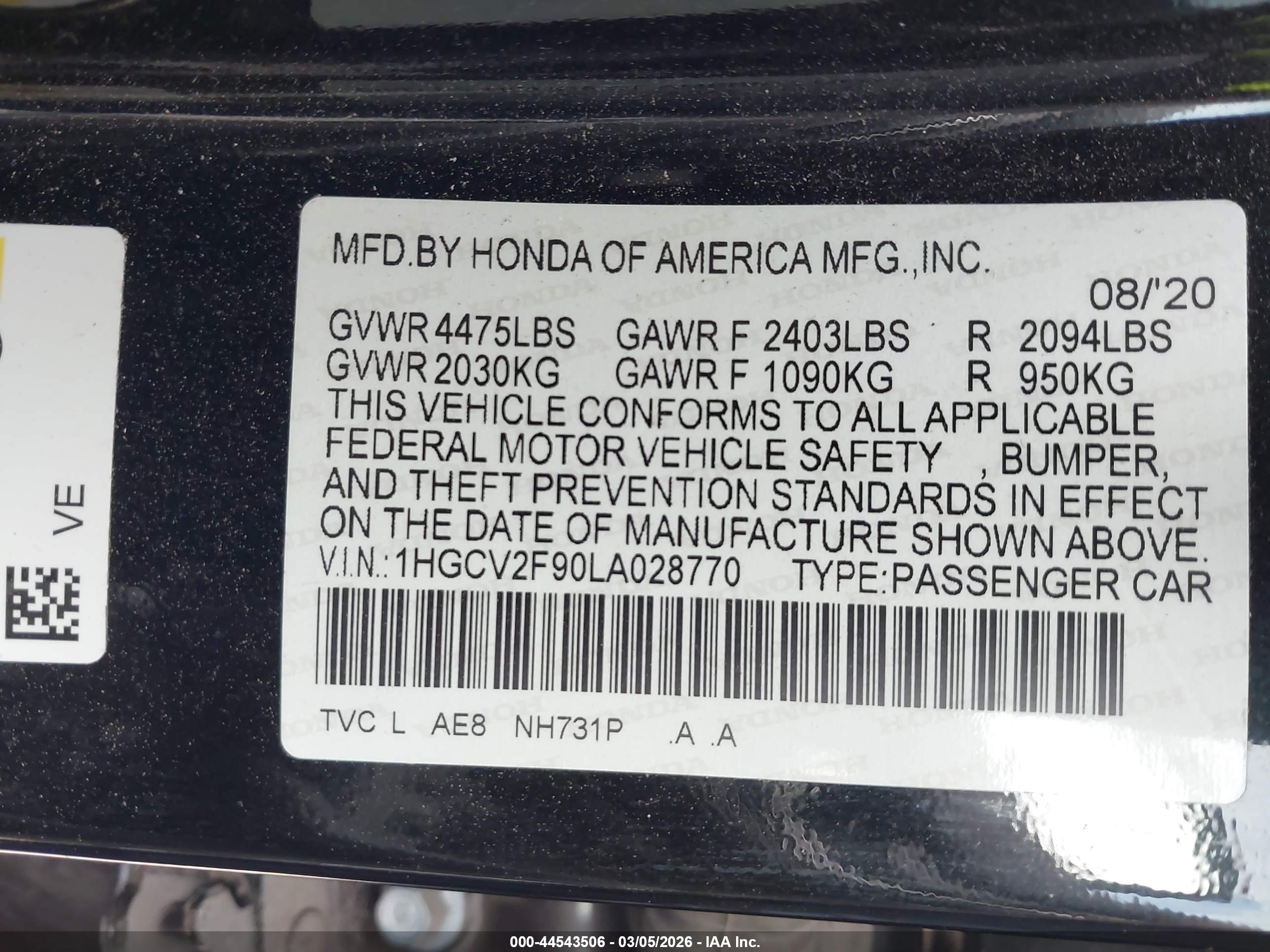 HONDA ACCORD image 9