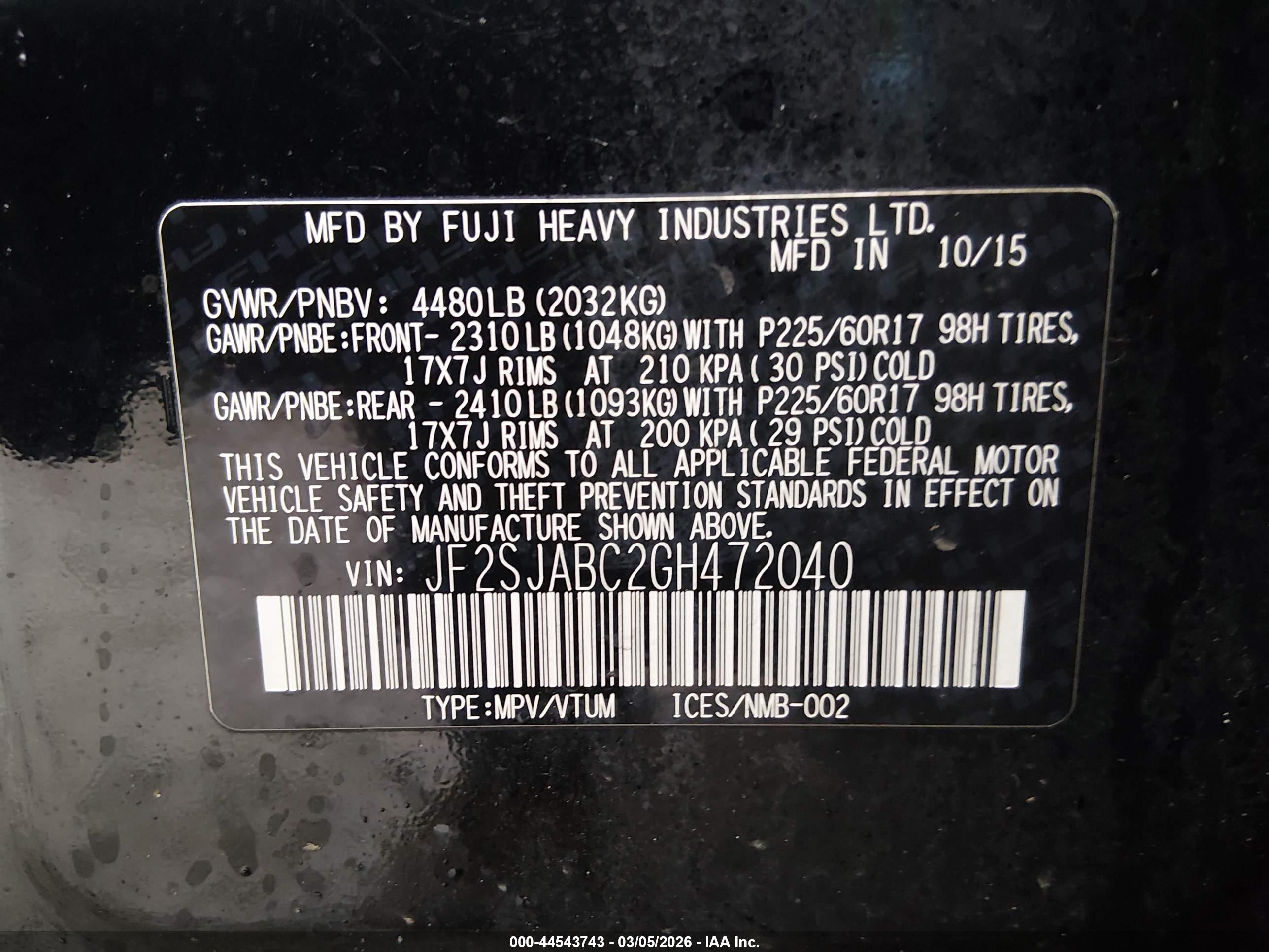 SUBARU FORESTER image 9