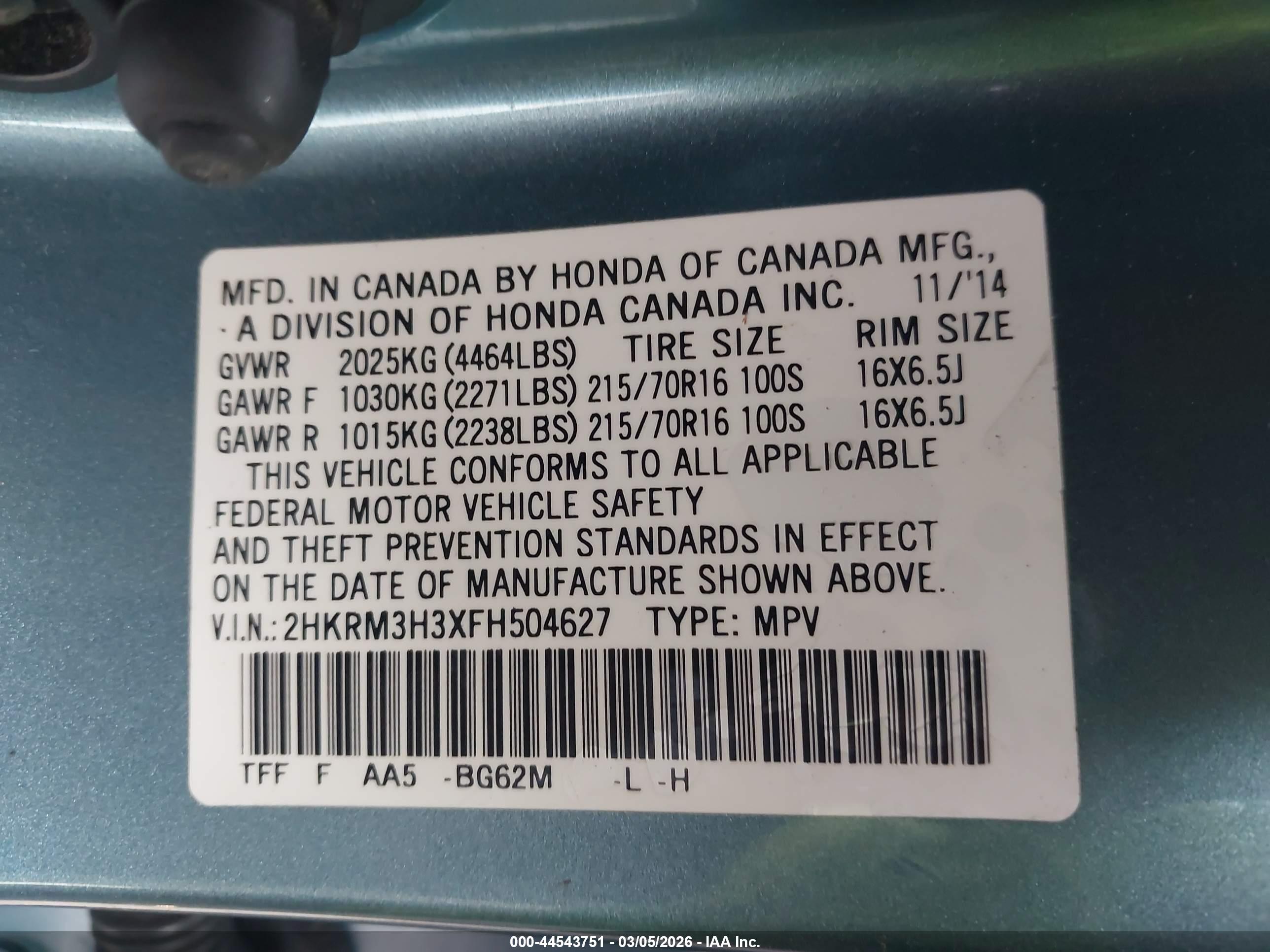 HONDA CR-V image 9