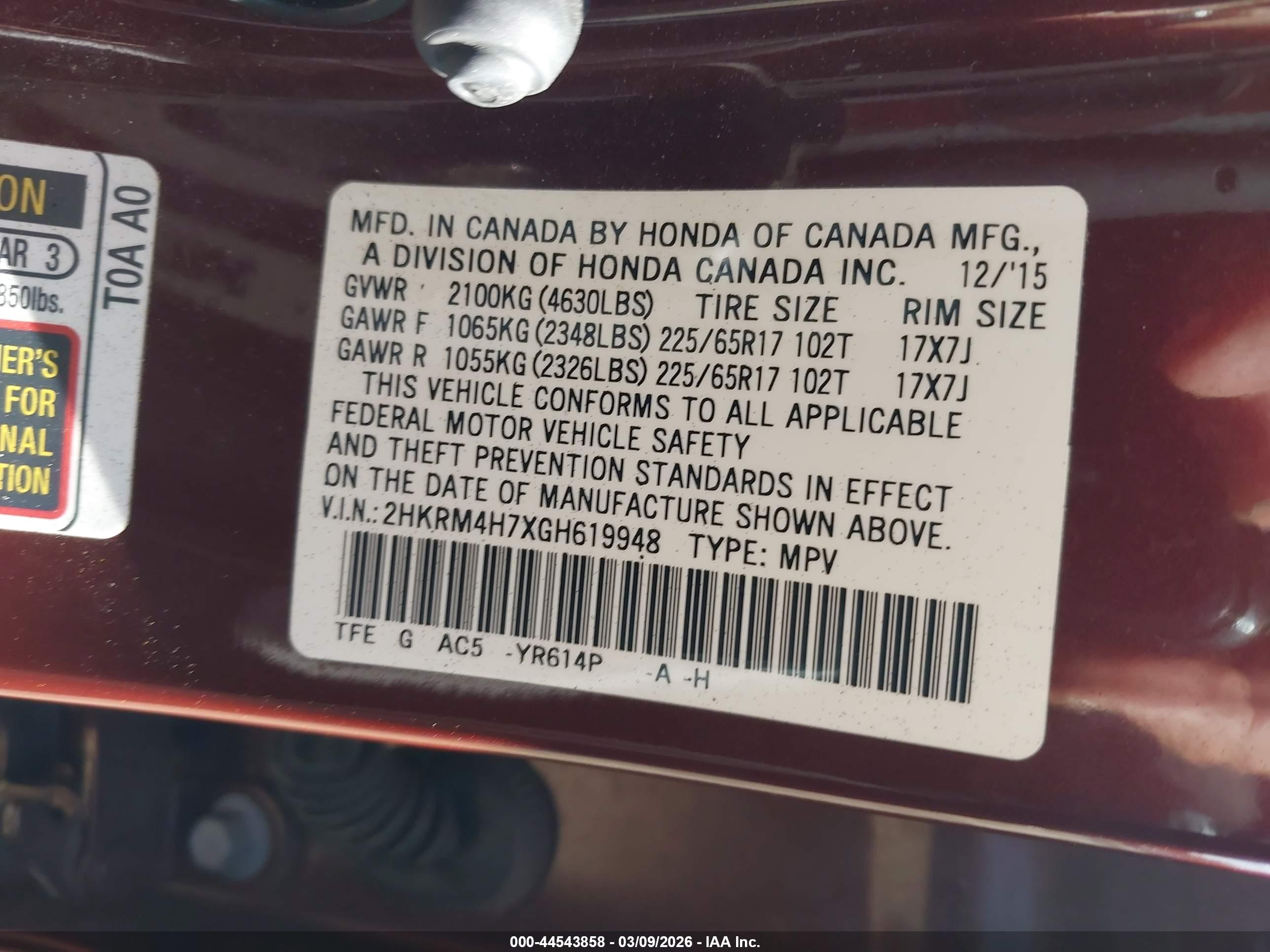 HONDA CR-V image 9