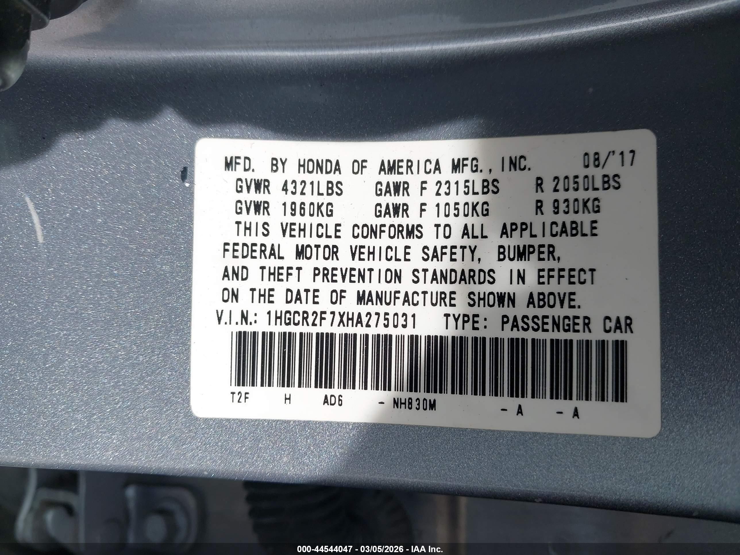 HONDA ACCORD image 9