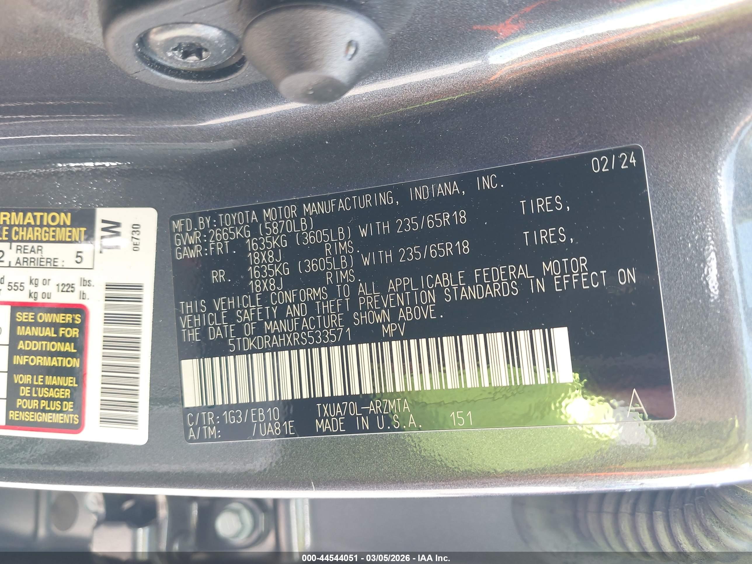 TOYOTA HIGHLANDER image 9