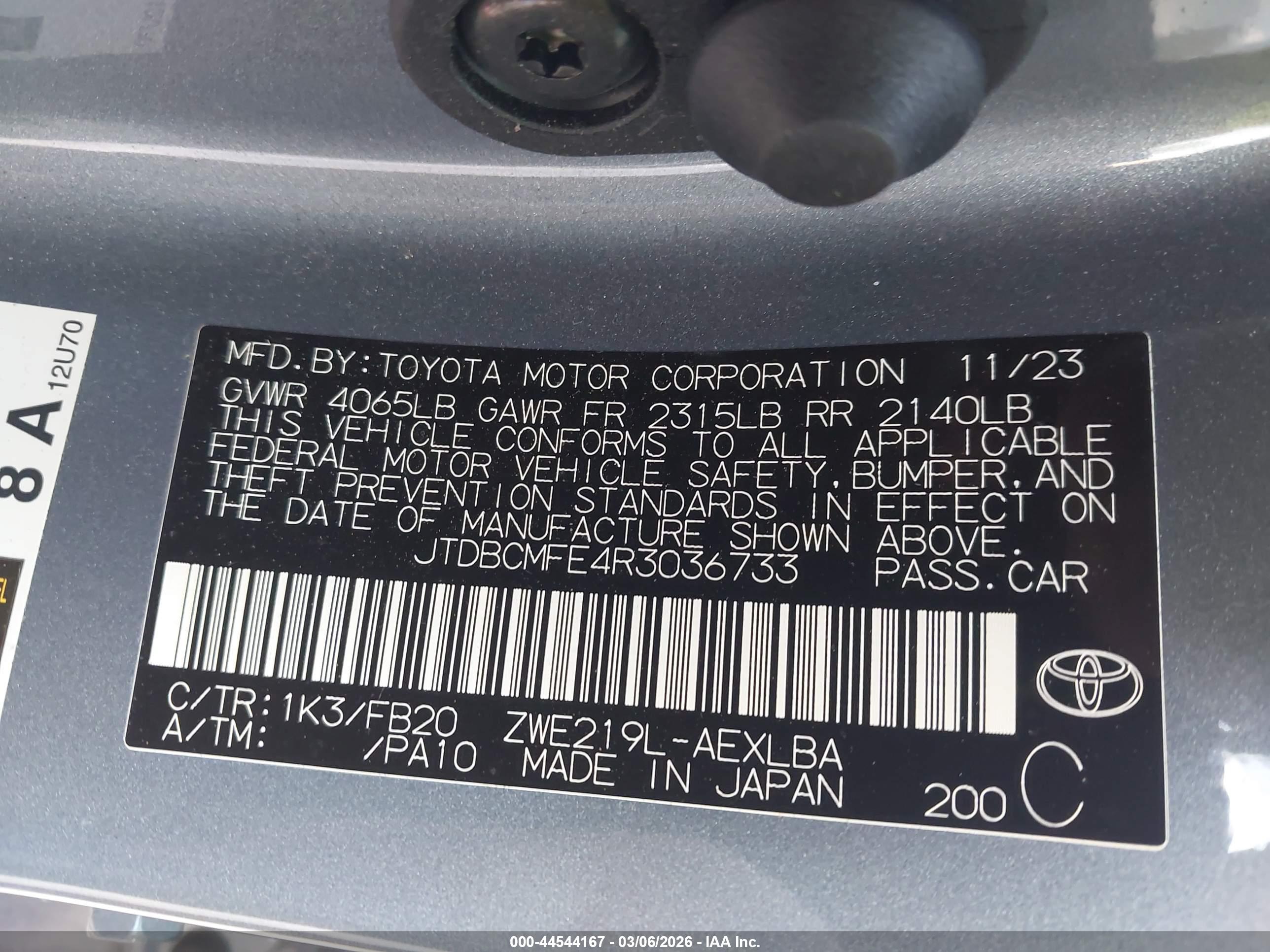 TOYOTA COROLLA image 9